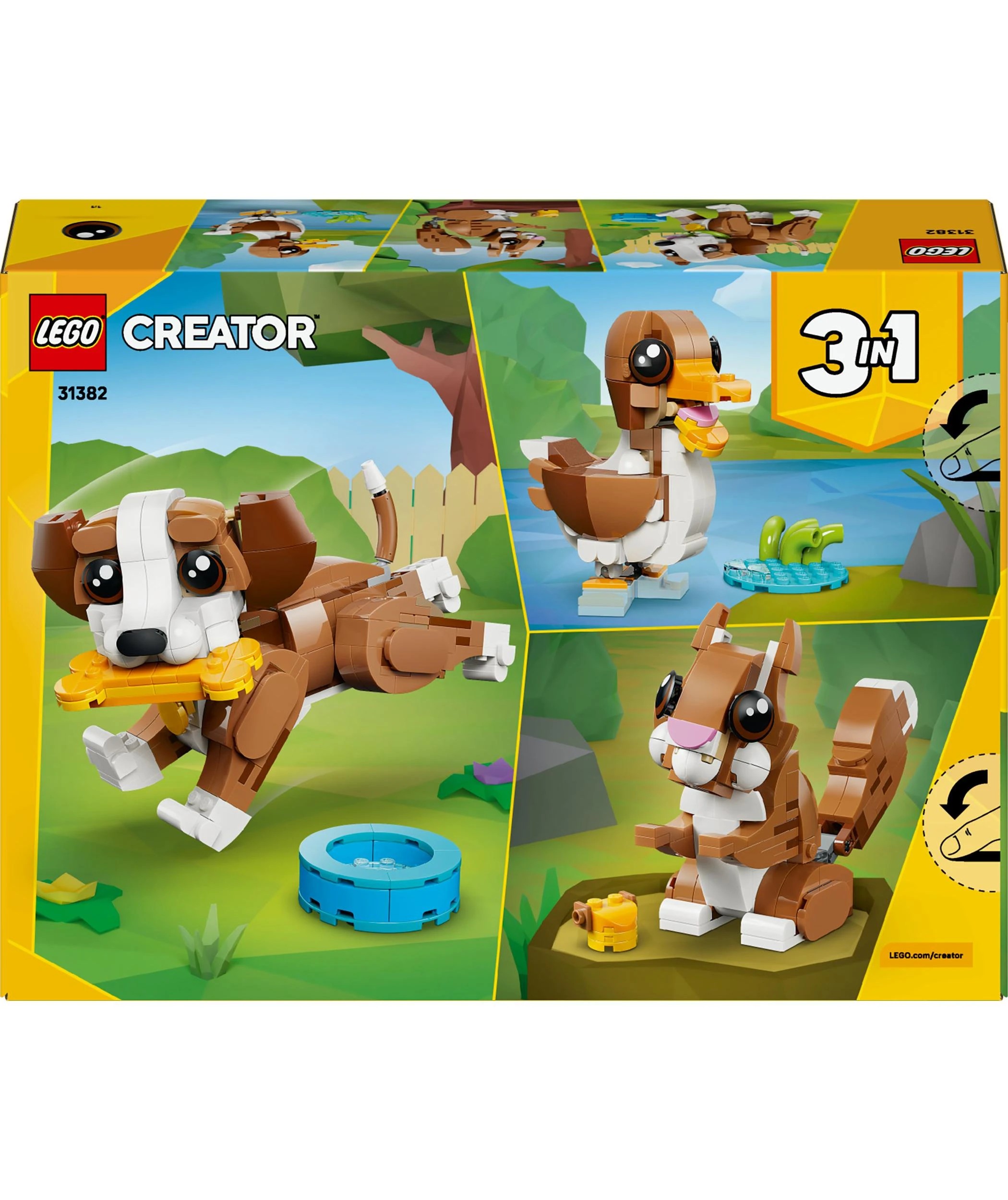 10 LEGO Creator 3 in 1 Cute Animals: Playful Puppy Dog 31382, 10 of 10