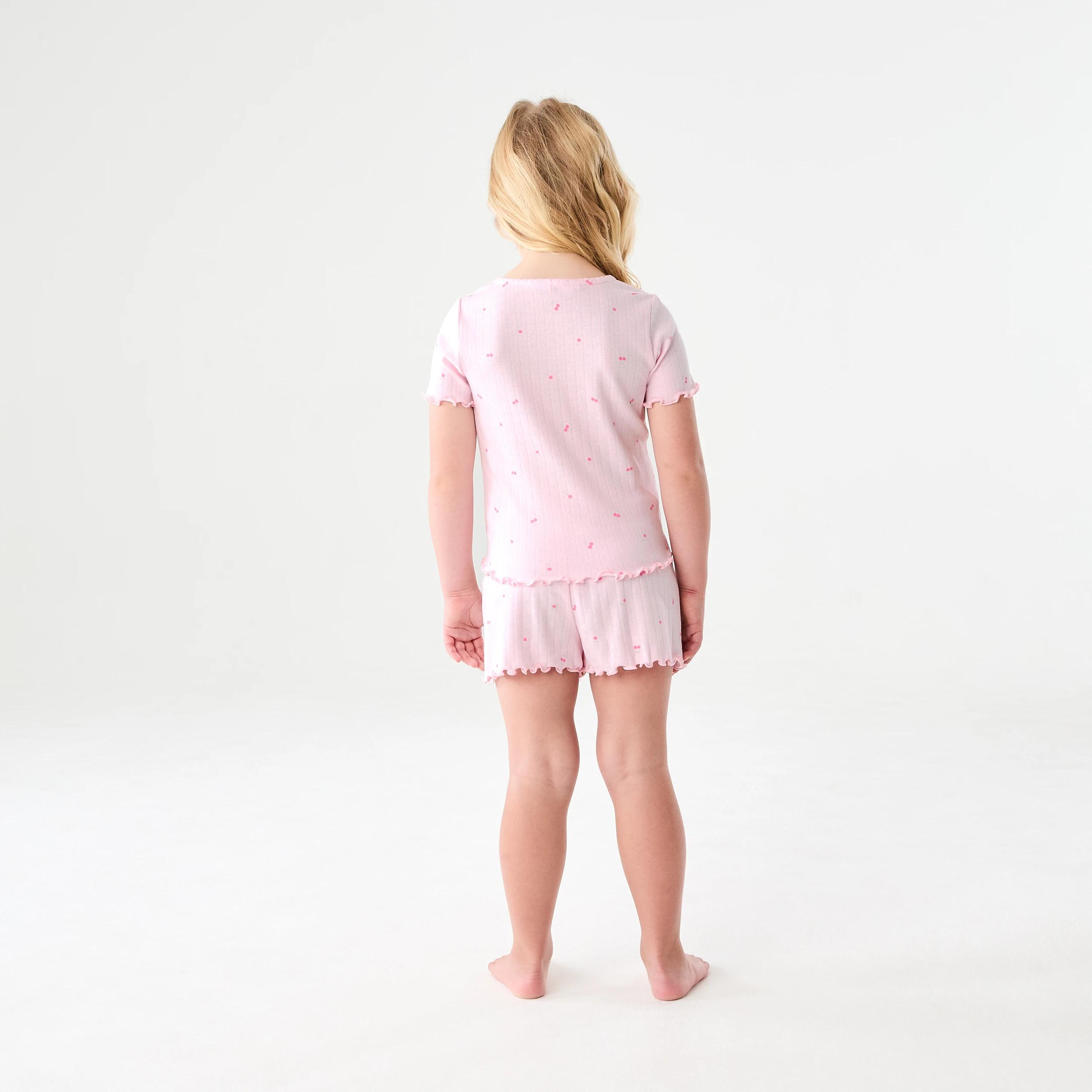 2 Pointelle Pyjama Set PINK CHERRIES, 2 of 7