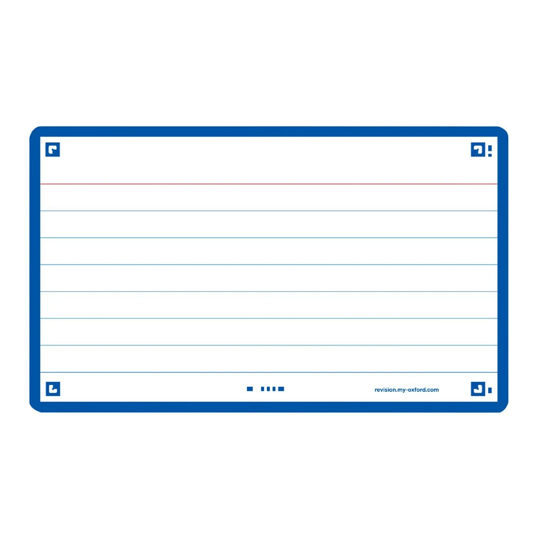 3 Oxford Flash 2.0 Index Cards Ruled 75 x 125mm Navy 80 Pack, 3 of 3