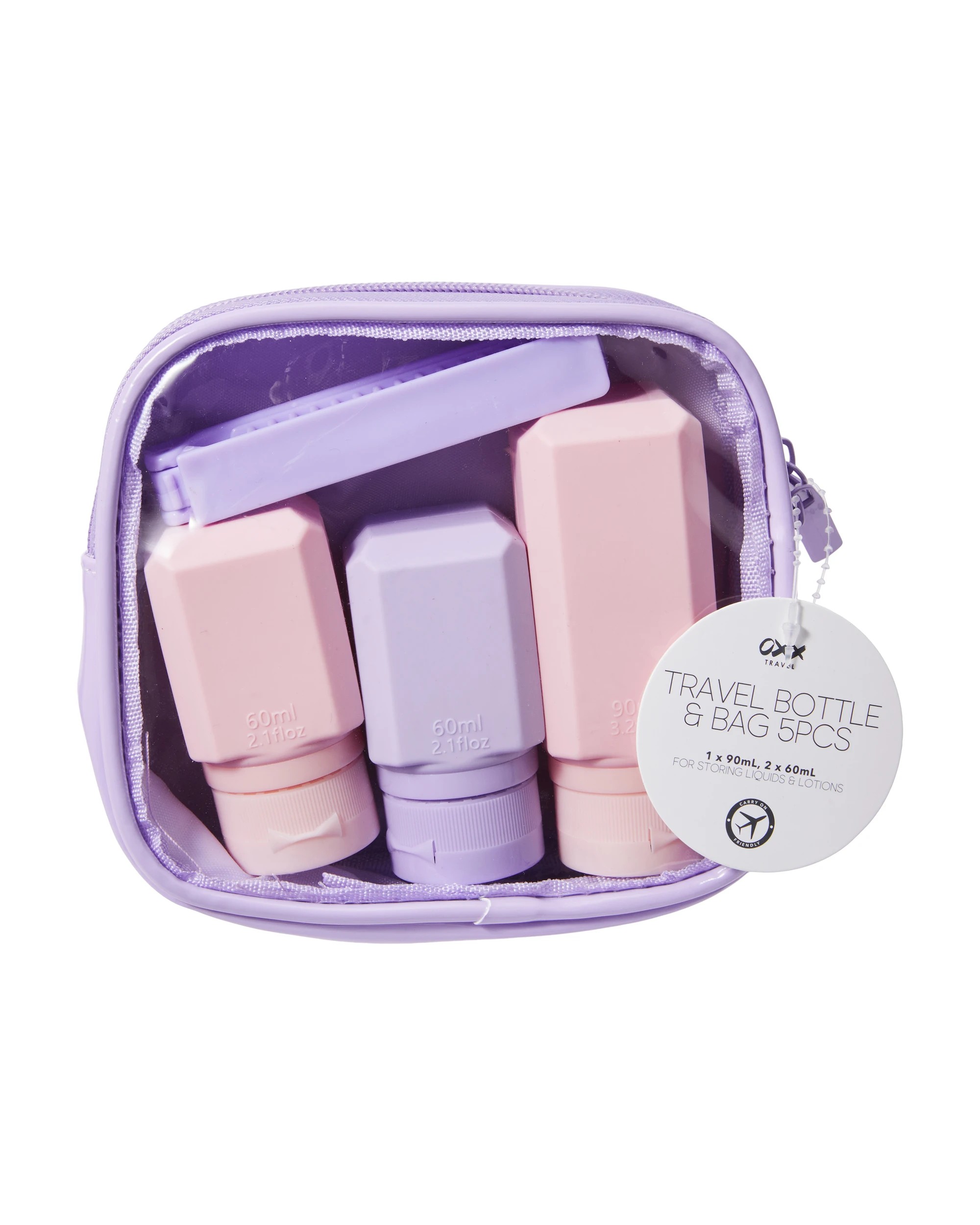 4 OXX Travel 5 Piece Travel Bottle and Bag, 4 of 4