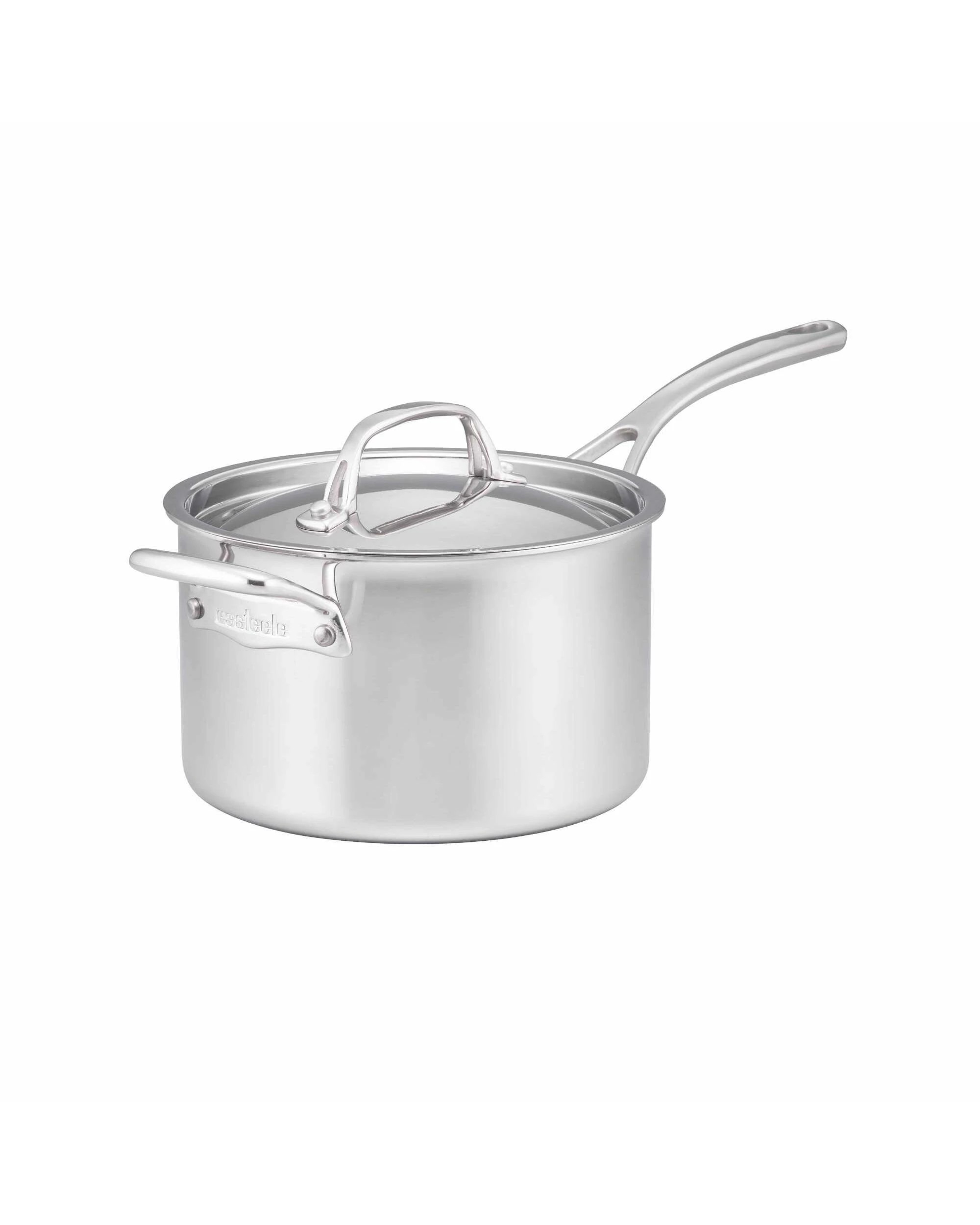 1 Essteele Eternita Clad Stainless Steel Induction Covered Saucepan 16cm/1.8L - Silver, 1 of 1