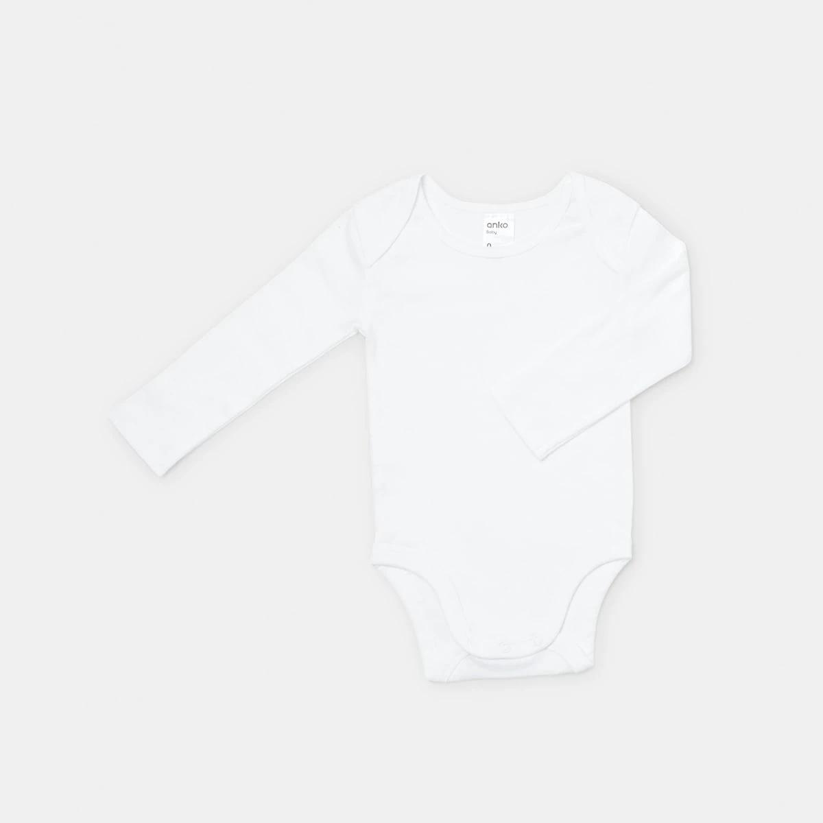 3 5 Pack Long Sleeve Bodysuits EXCELLENT WHITE, 3 of 4