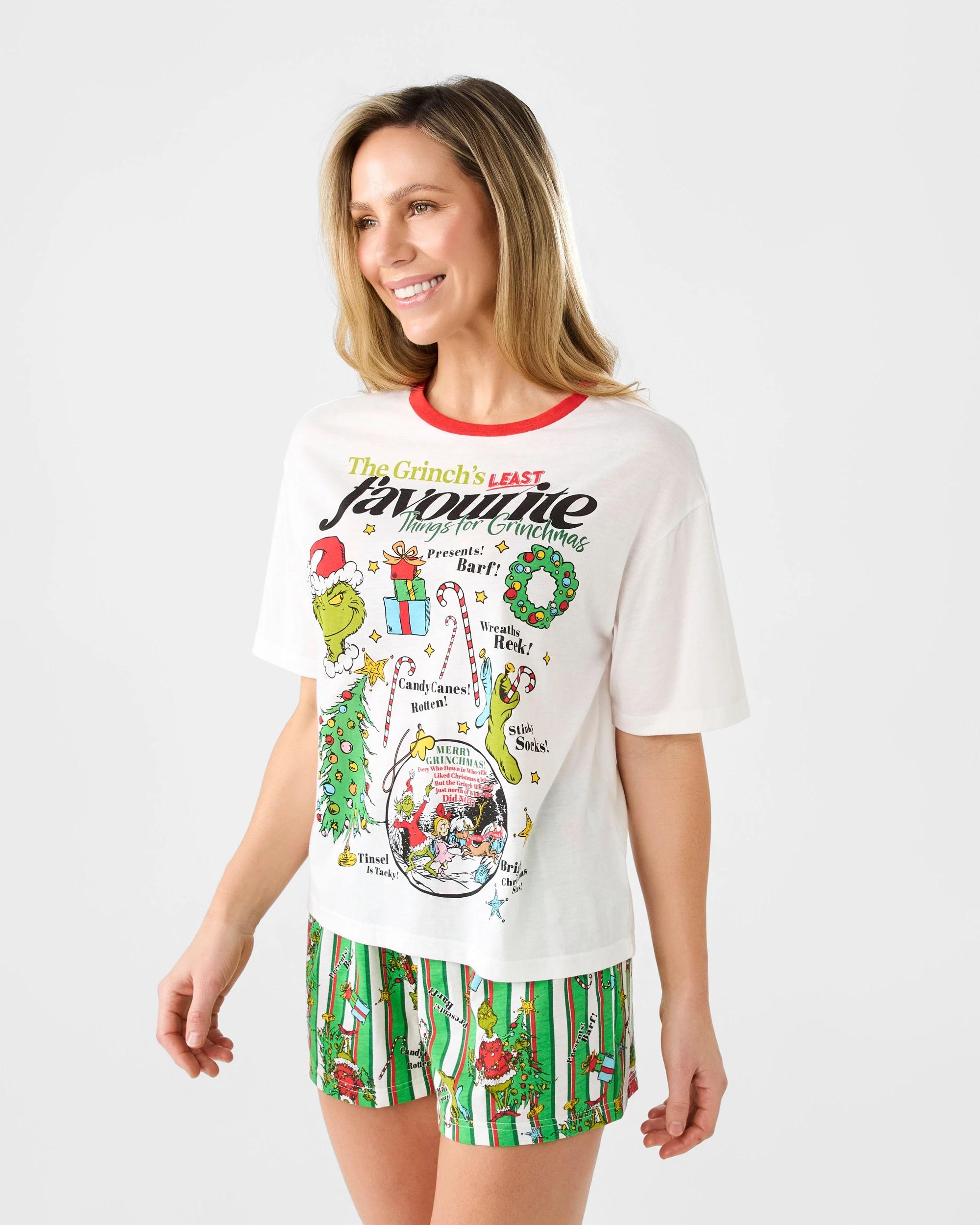 3 Family Matching Christmas Grinchmas Womens Pyjama Set Grinch, 3 of 9