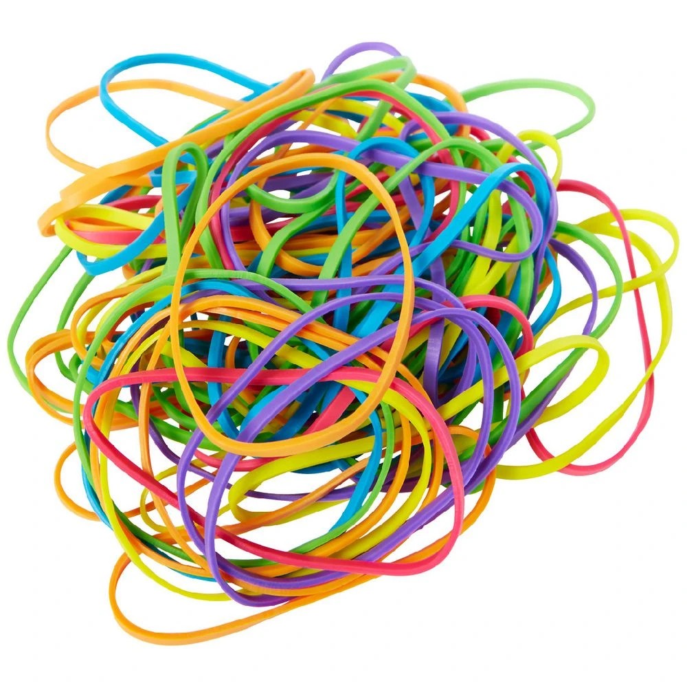 1 J.Burrows No.34 Rubber Bands 100g Assorted, 1 of 2