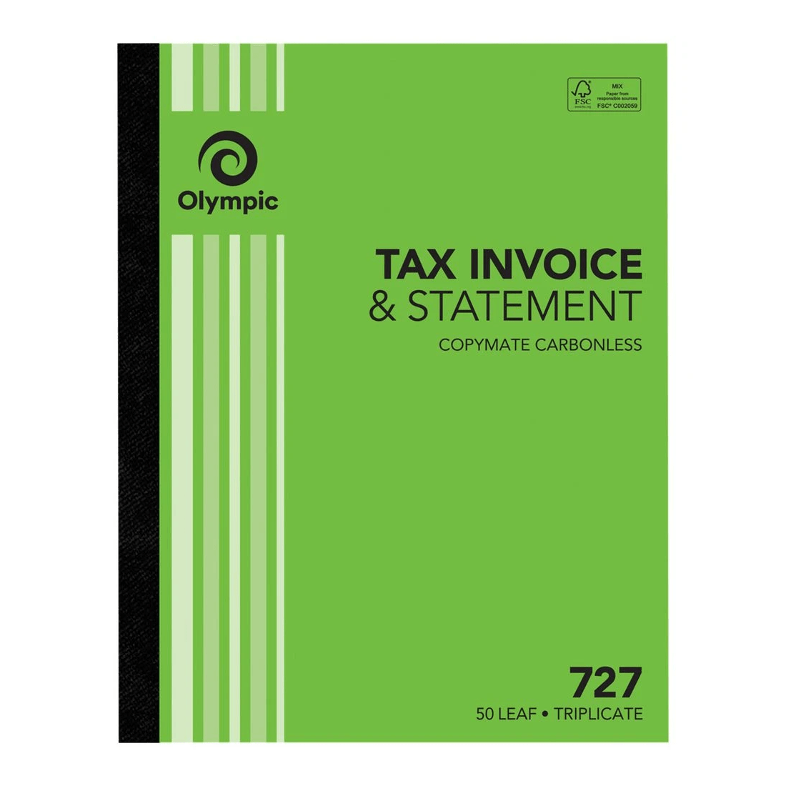 1 Olympic No.727 Carbonless Triplicate Invoice/Statement Book, 1 of 2