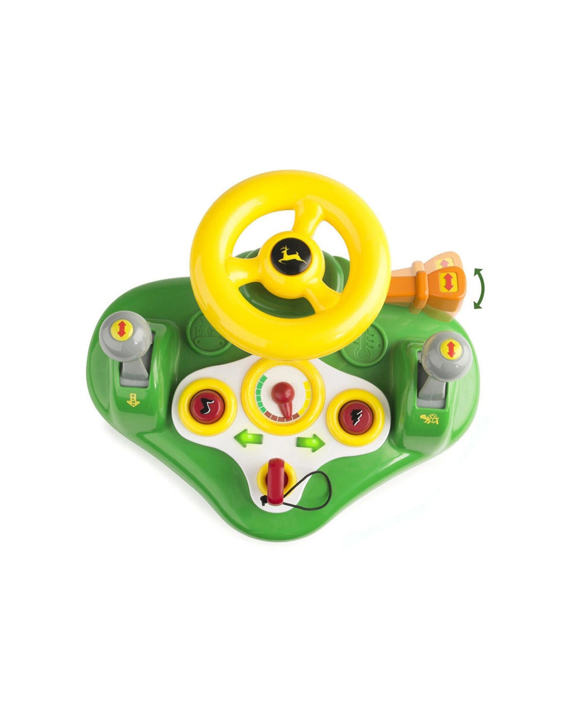 1 John Deere Busy Driver Steering Wheel Toy With Lights And Sounds For Kids 12 Months Plus - Green, 1 of 6