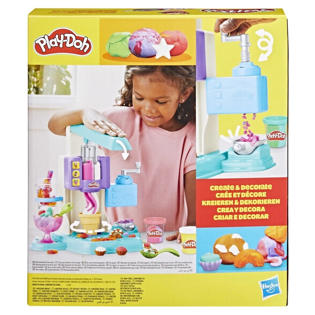 3 Play-Doh Rainbow Swirl Ice Cream Playset, 3 of 3