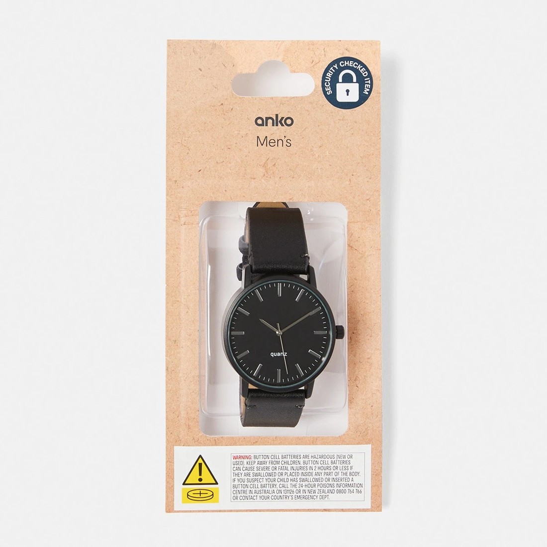 5 Analogue PU Watch - Black, 5 of 6