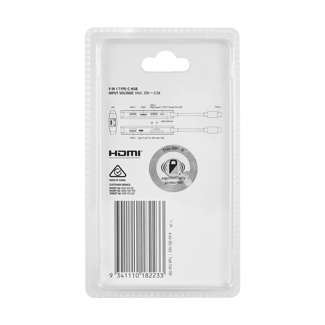 7 9-in-1 Type C Hub - Grey, 7 of 7