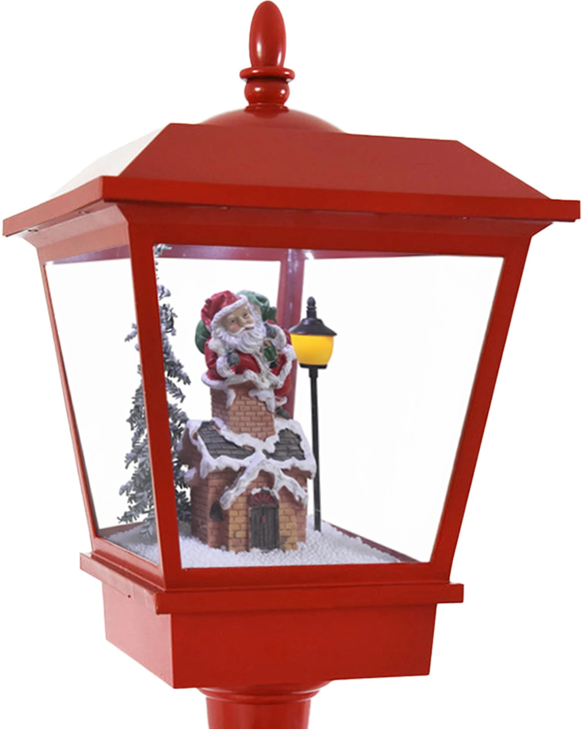 3 Christabelle 1.8m Christmas Lamp Post Outdoor Display Decoration LED Lights Front Yard Lawn Statue Ornament Red, 3 of 5