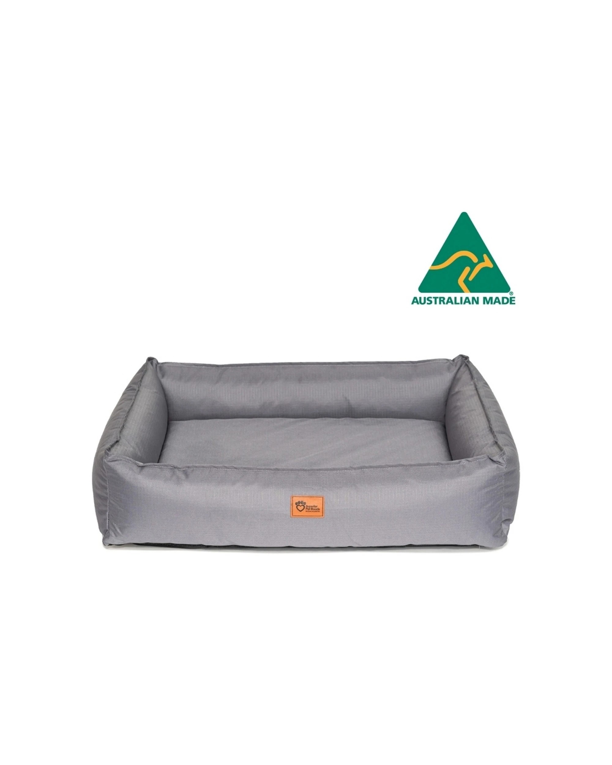 2 Superior Pet Goods Orthopedic Foam Dog Bed Ripstop Canvas Large Grey 116cm
 - Grey, 2 of 4