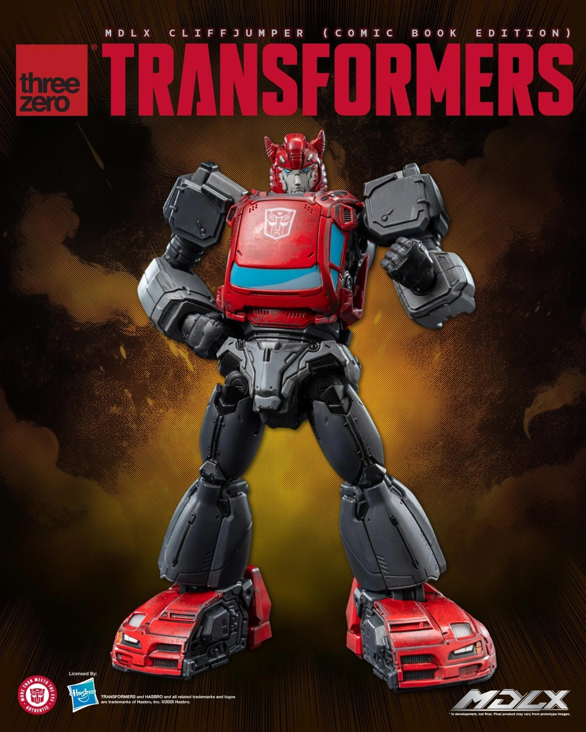 3 Threezero Transformers Cliffjumper - Comic Book Edition -  MDLX Collectable Action Figure, 3 of 9