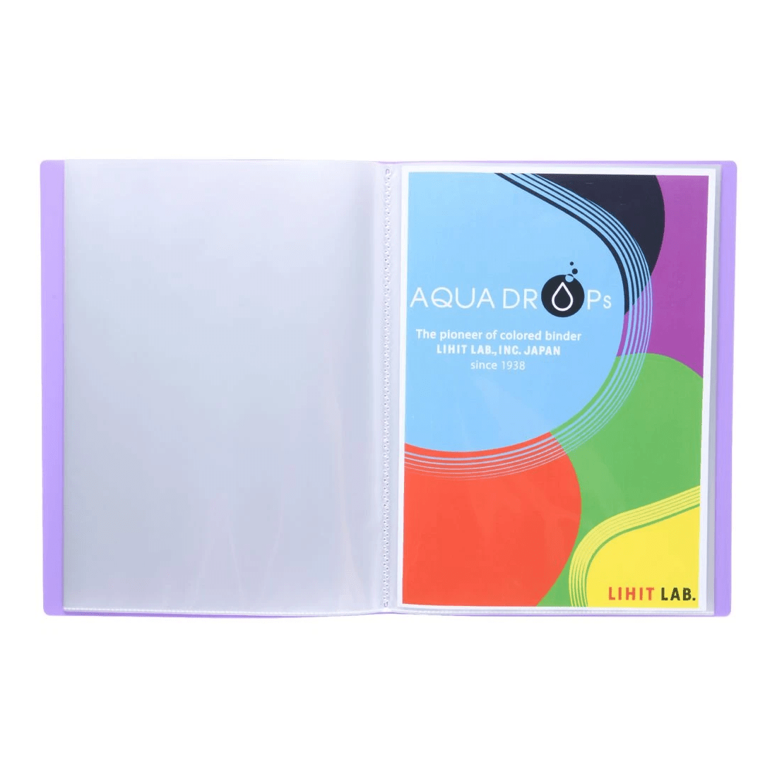 4 Aqua Drops Display Book A4 20 Pockets Vivid Purple, 4 of 4