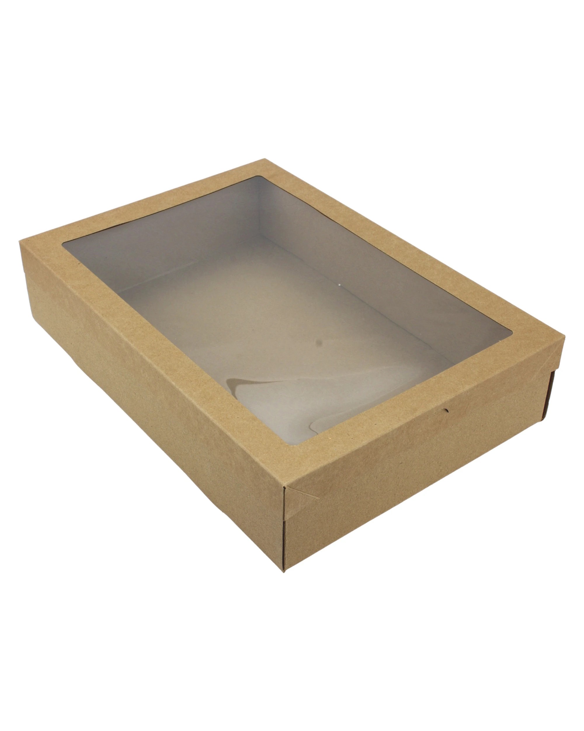 1 Alpen Eco Kraft Grazing Boxes with Lids 36cm x 25.2cm x 8cm Pack of 2 - Brown, 1 of 4