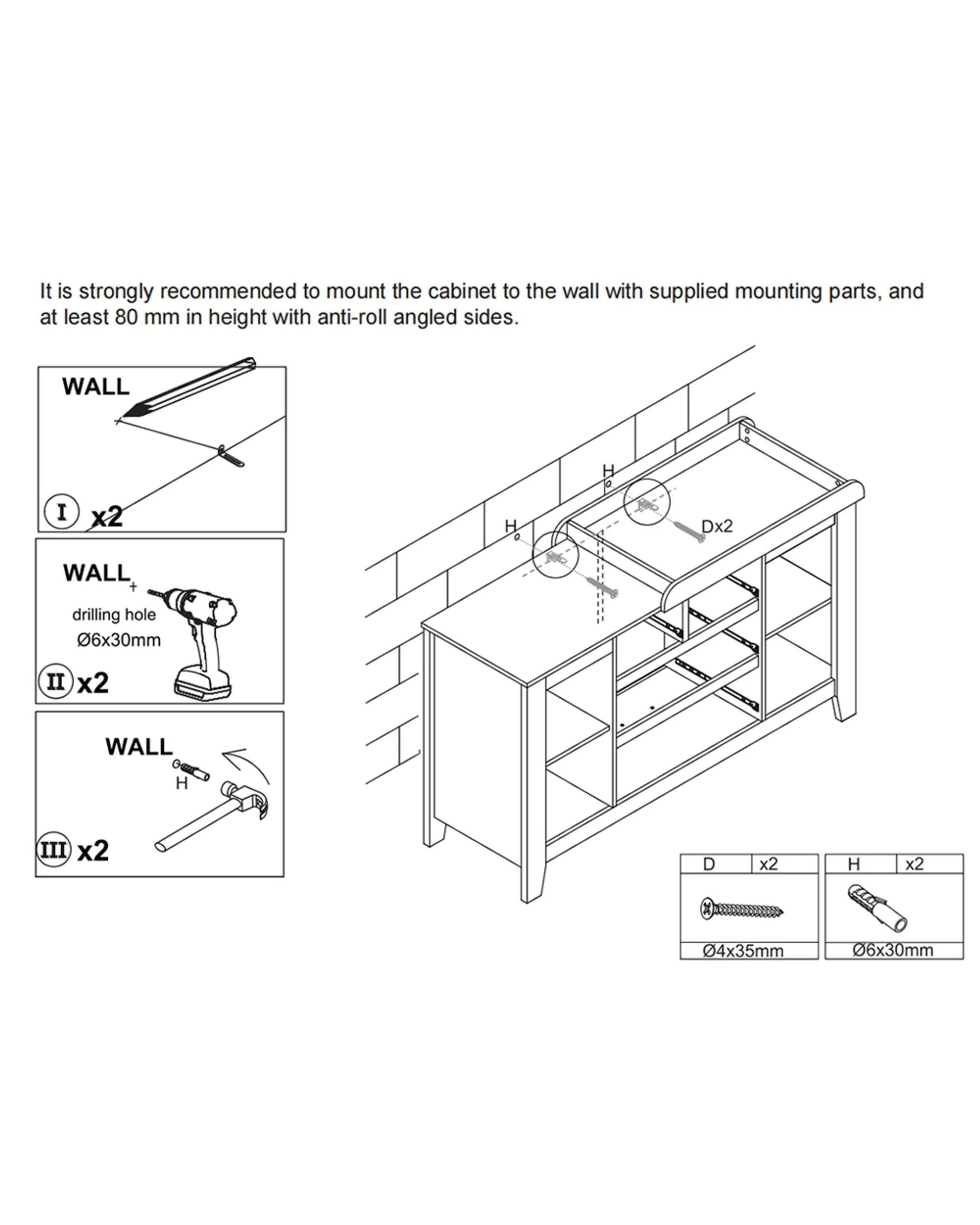 3 Keezi Baby Changing Table Diaper Station Drawers Chest Cabinet Nursery Furniture - White, 3 of 10
