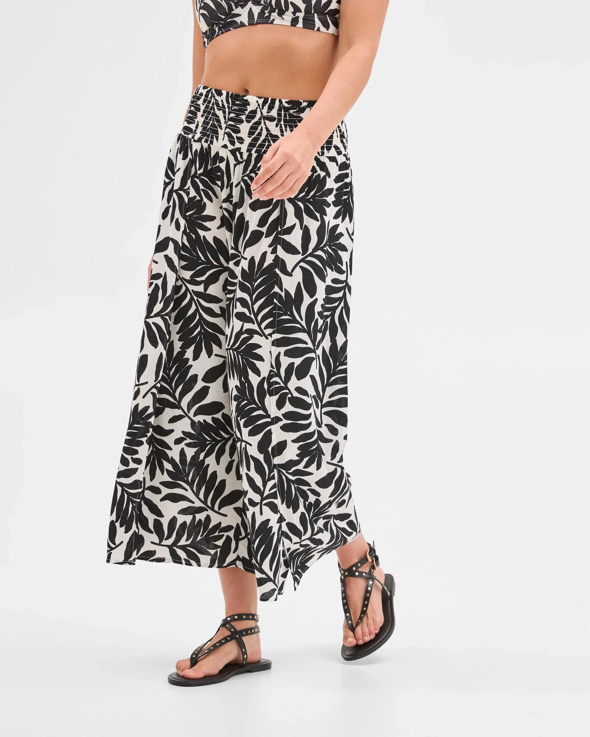 6 Target Resort Split Pants PALM PRINT, 6 of 7