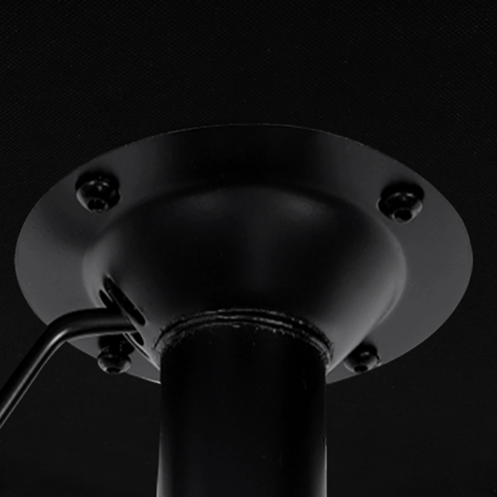 6 Alfordson 2x Bar Stools Gas Lift Leather Bar Chairs Kitchen Swivel - Black, 6 of 10