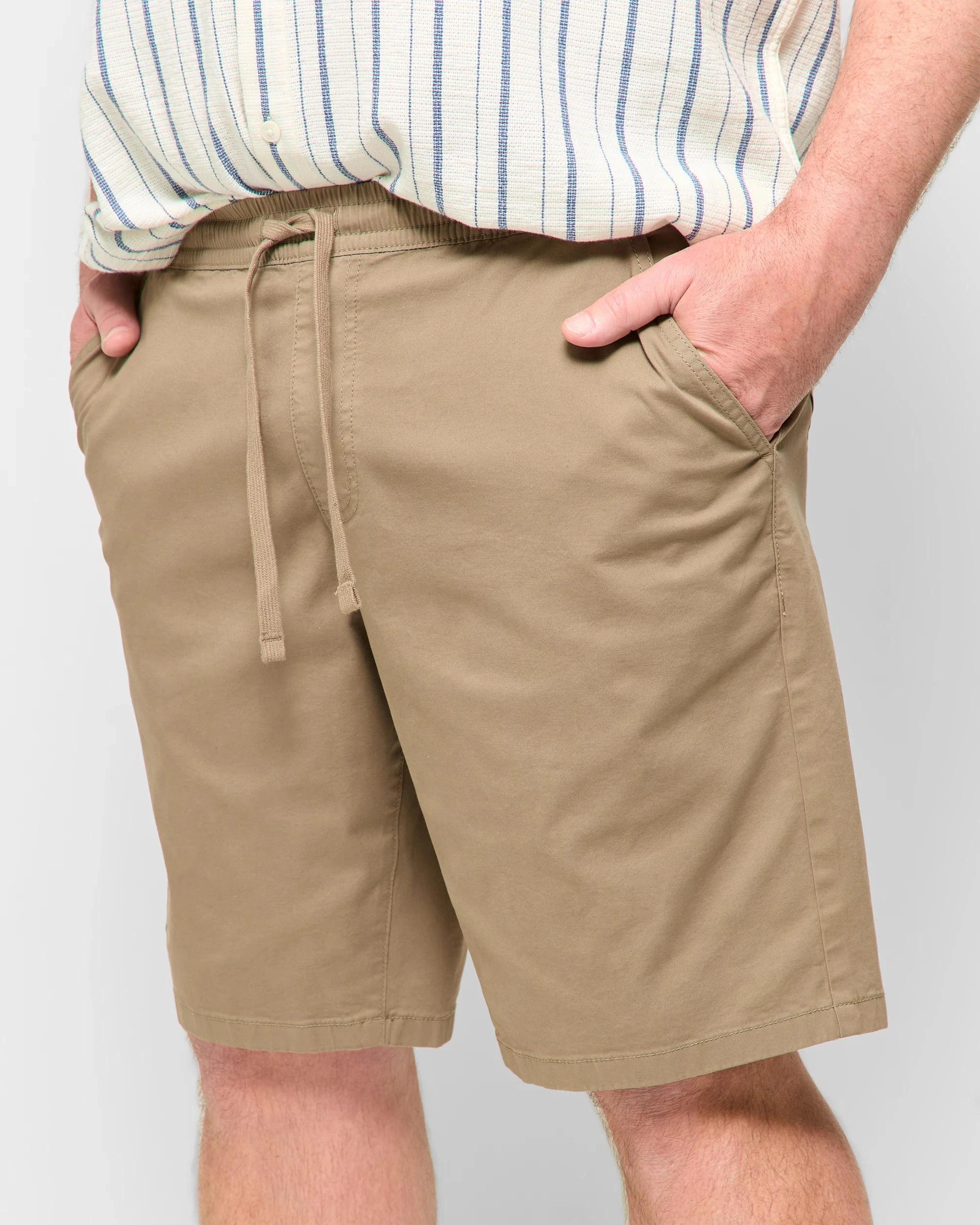 5 Target Man Plus Plus Size Australian Cotton Byron Shorts MUSHROOM, 5 of 5