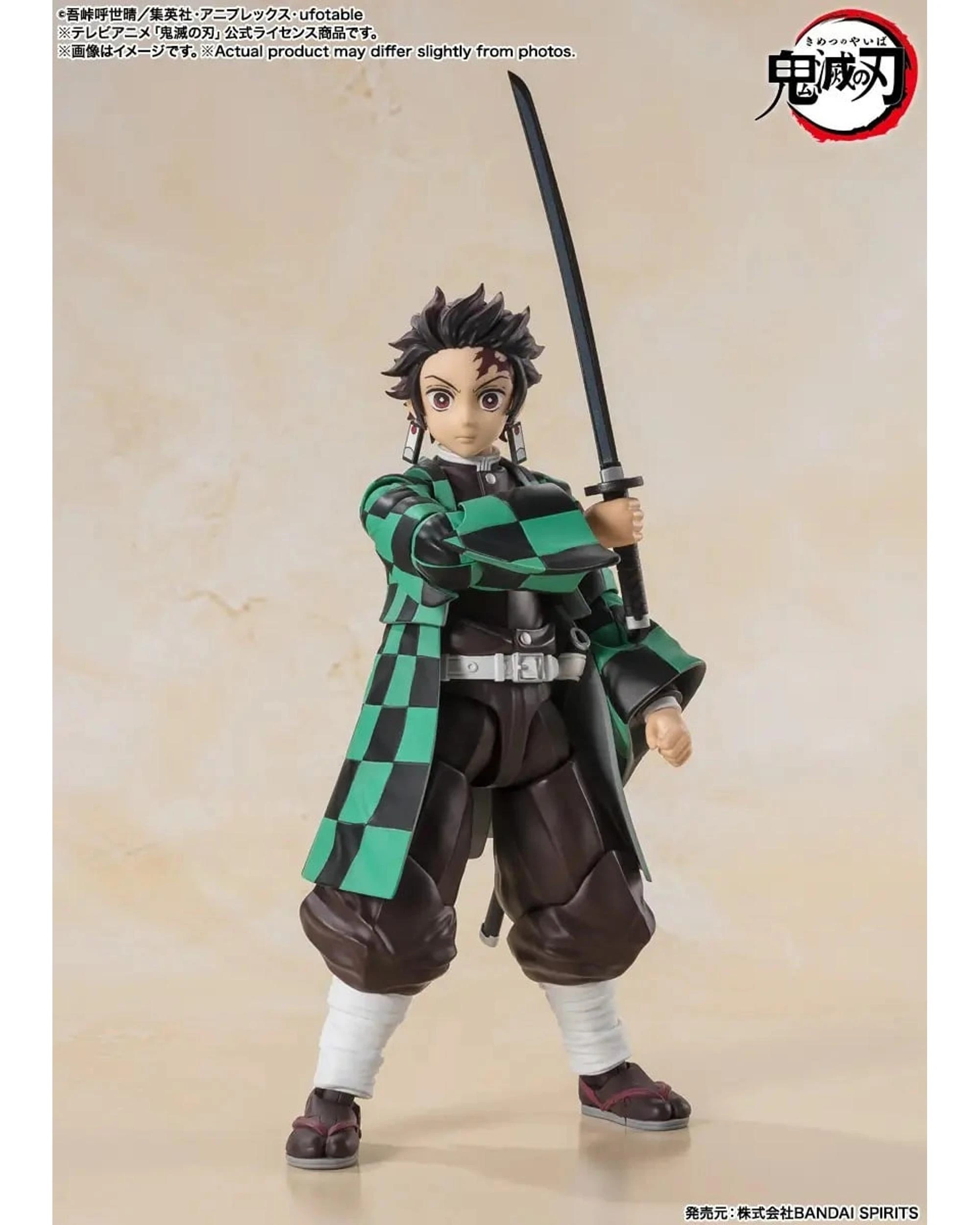 6 Tamashii Nations S.H.Figuarts Demon Slayer Tanjiro Kamado Figure, 6 of 10