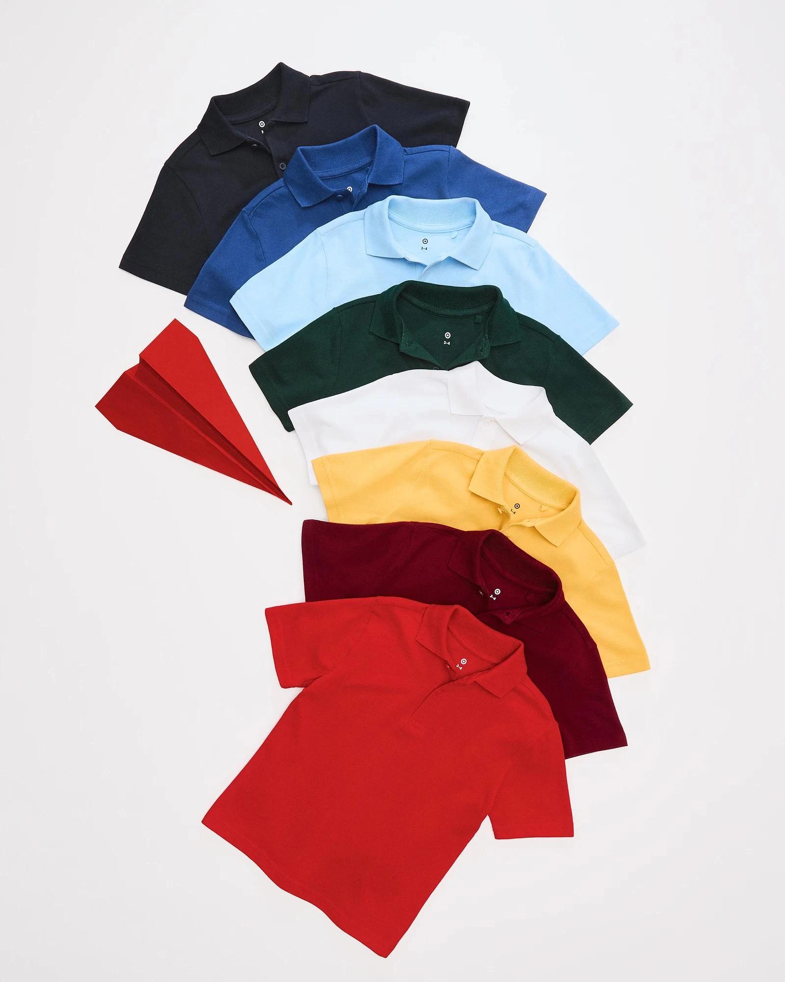 8 Target School Polo T-shirt WHITE, 8 of 8