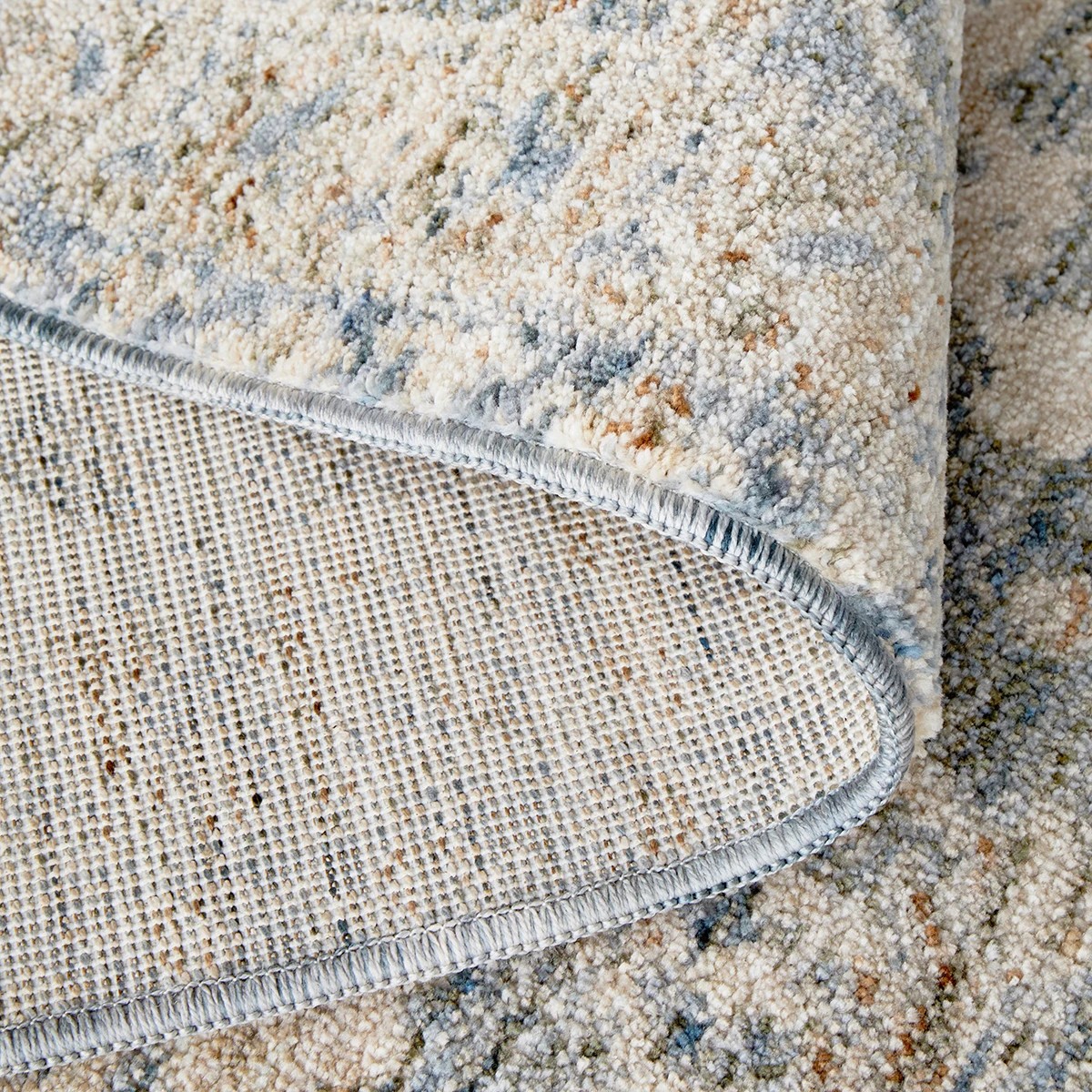 8 Common Ground Rugs Aegean Alvin 400x80cm - Large Runner Power Loomed Rug - Blue, 8 of 9