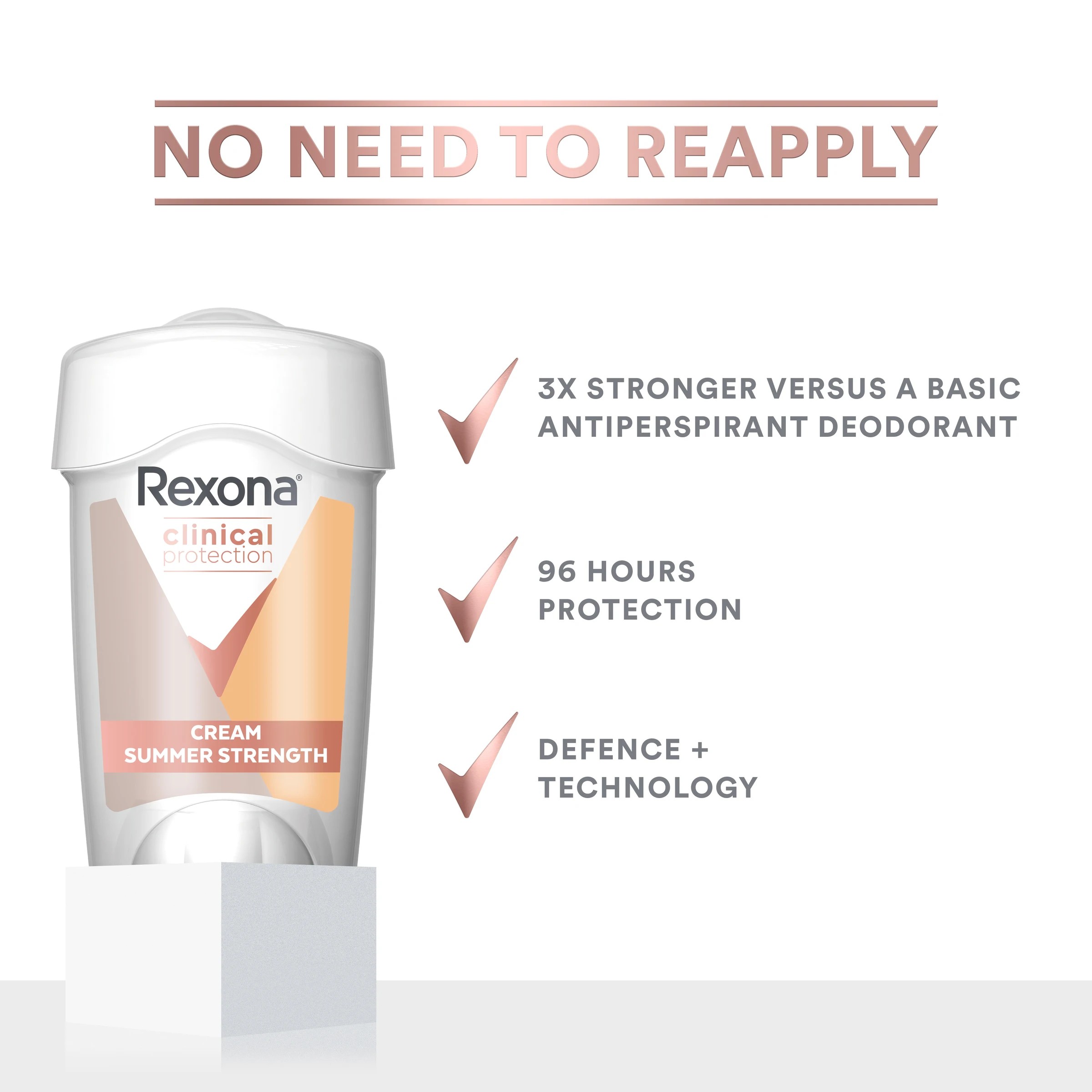 10 Rexona Summer Strength Clinical Protection Antiperspirant 45ml, 10 of 10