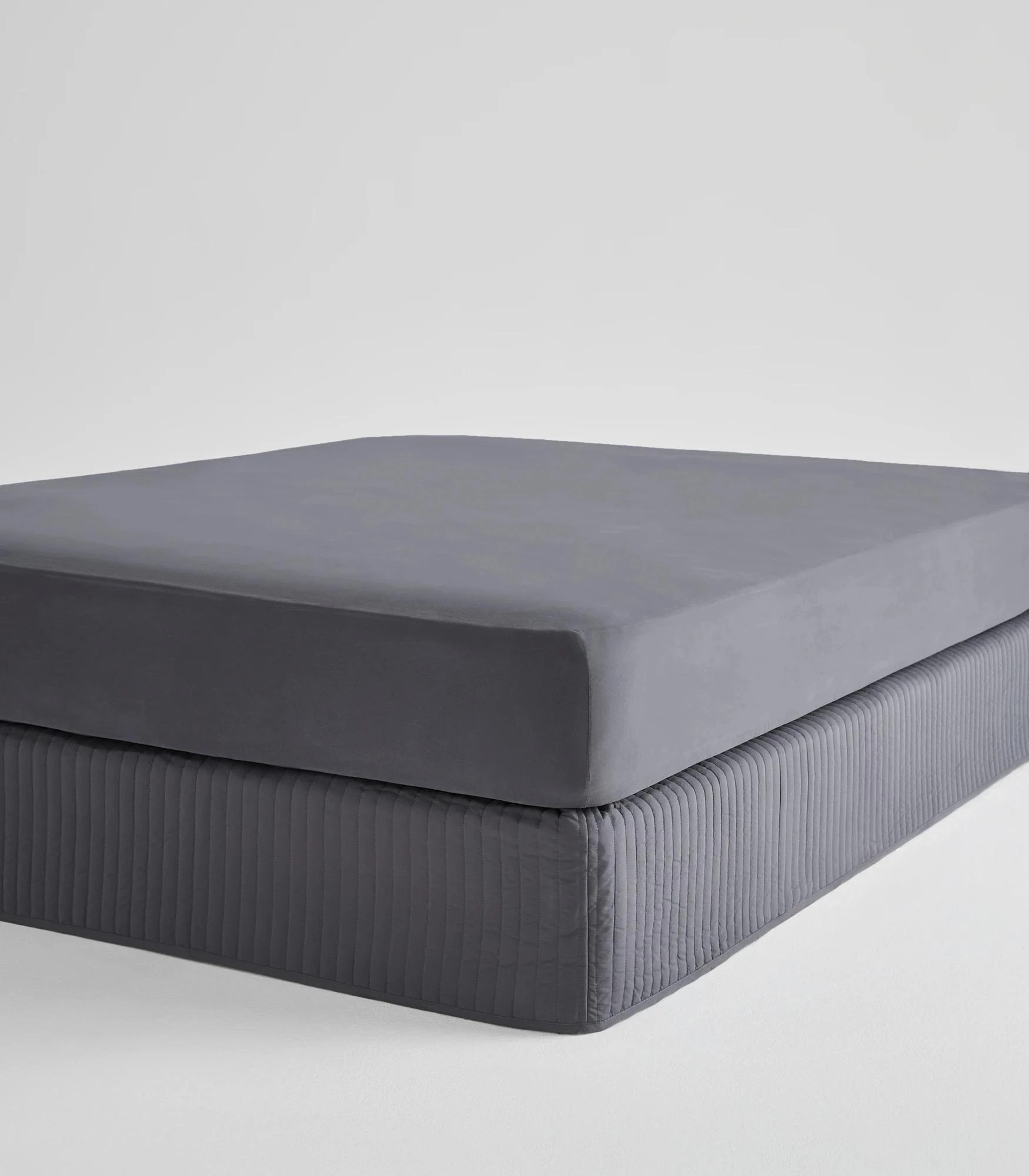 1 Target Padded Valance - King Single Bed - Grey, 1 of 3