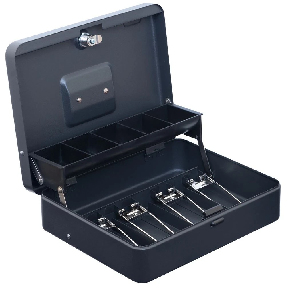 1 J.Burrows Extra Large Cash Box Black, 1 of 2
