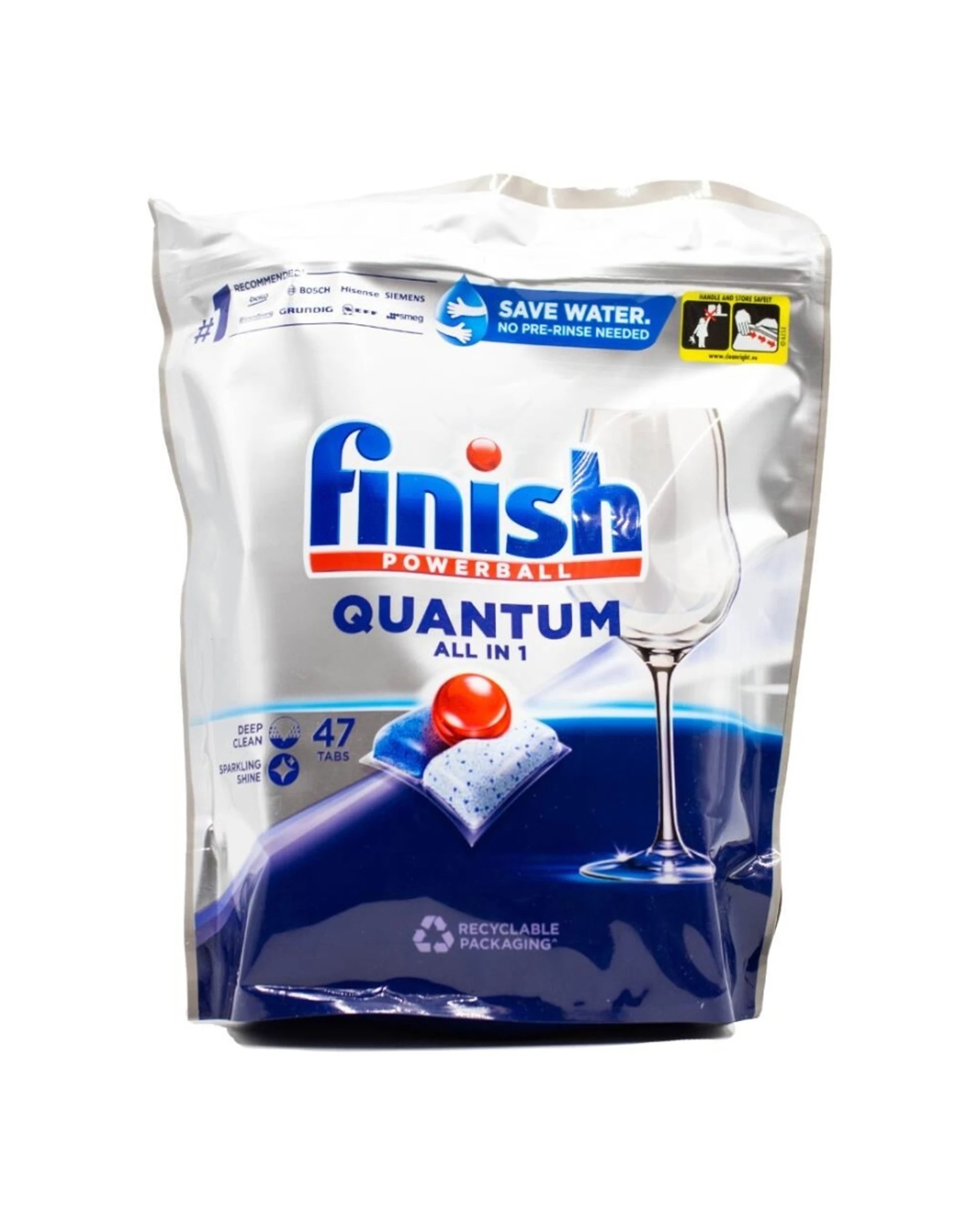 2 Finish Powerball Quantum Dishwasher Tablets 282pc Stain Remover Bulk 6x47, 2 of 3