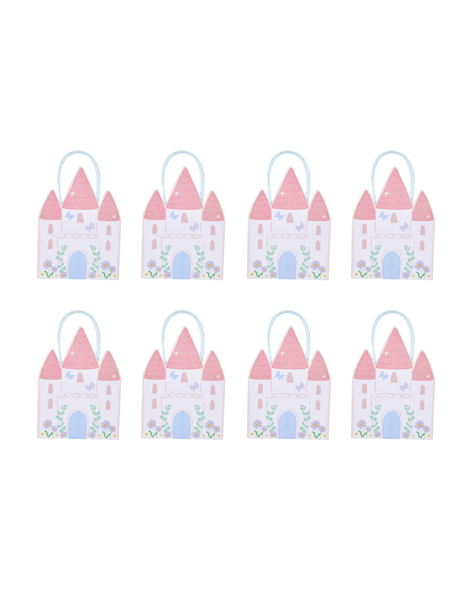 1 8 Piece Castle Shaped Loot Bags!, 1 of 6