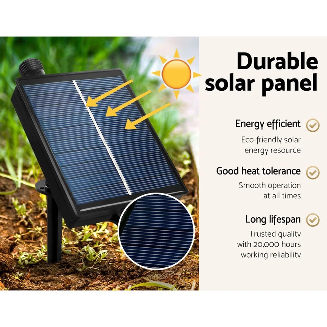 5 Jingle Jollys Solar Christmas Tree 1.5m Twigs 304 Led Lights Xmas Tree Lush Foliage Sturdy Stand Easy Assembly - White, 5 of 7