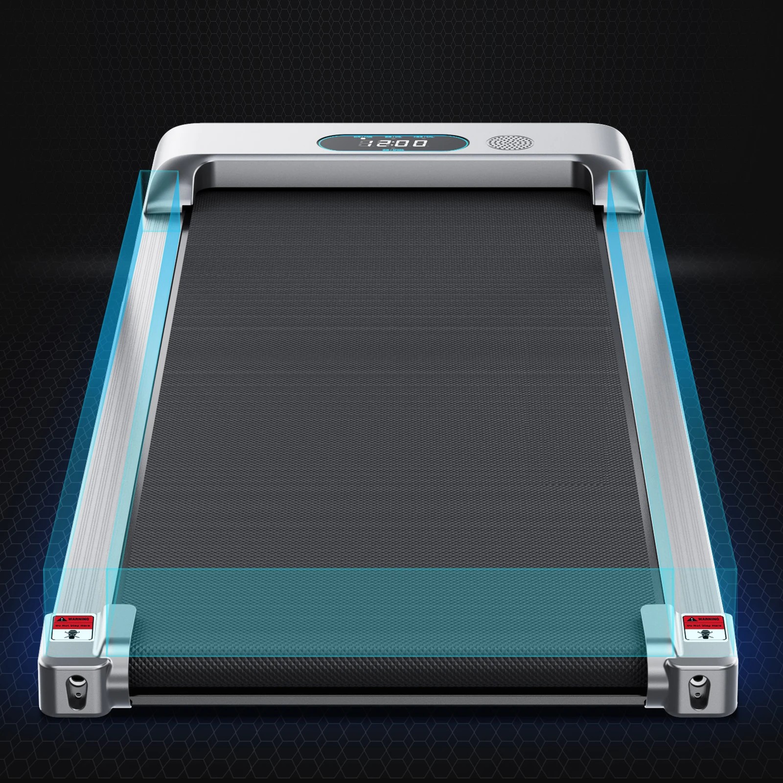 7 Black Lord Treadmill Electric Walking Pad Home Office Gym Fitness Remote Control - Silver, 7 of 9