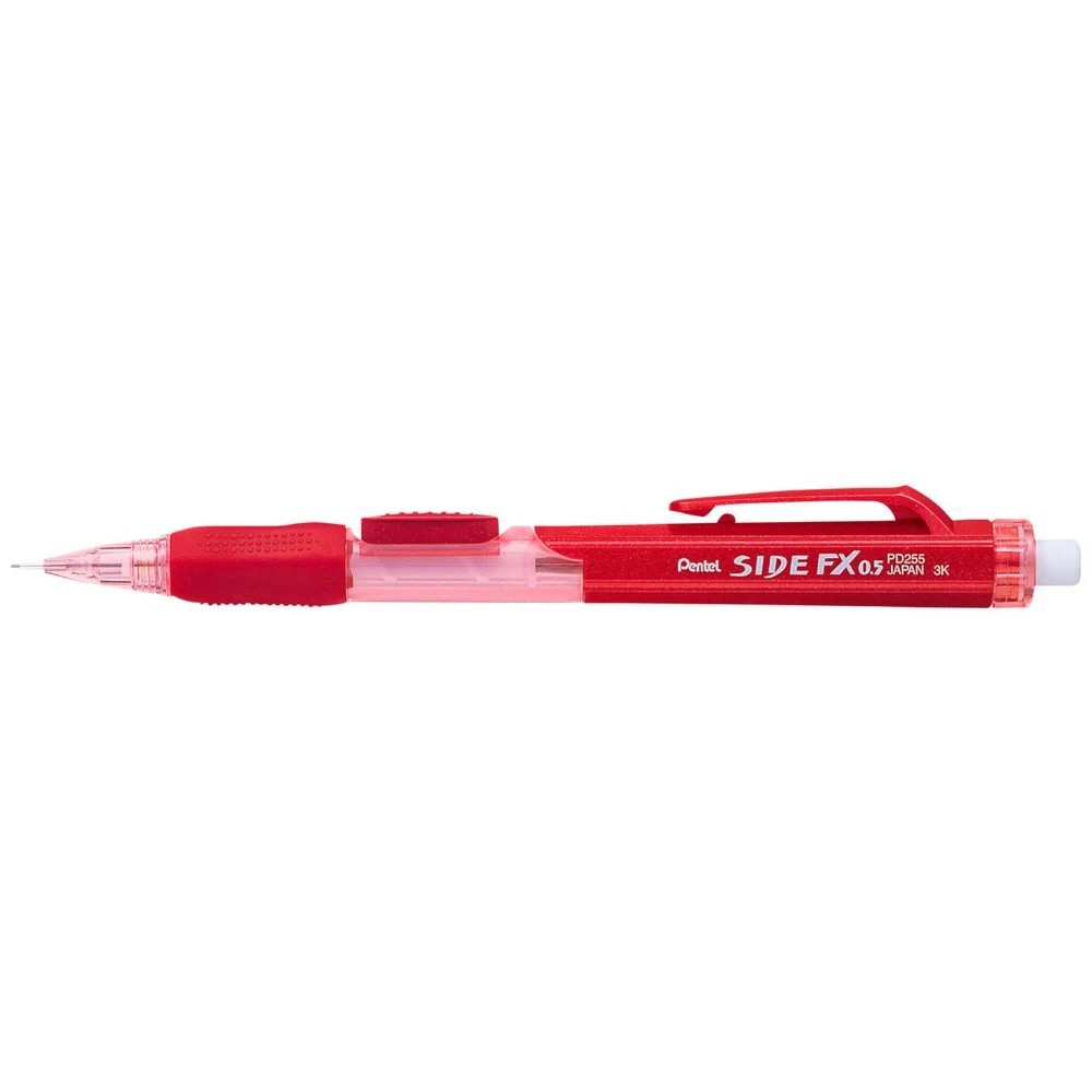1 Pentel Side FX PD255 Mechanical Pencil 0.5mm Red, 1 of 1