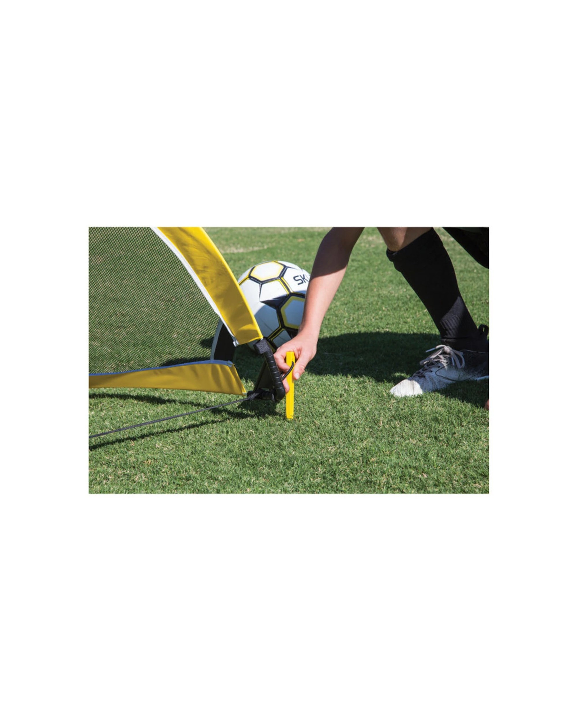 6 Sklz 2pc 76cm Playmaker Goal Set with Carry Bag for Portable Soccer Play - Yellow, 6 of 7