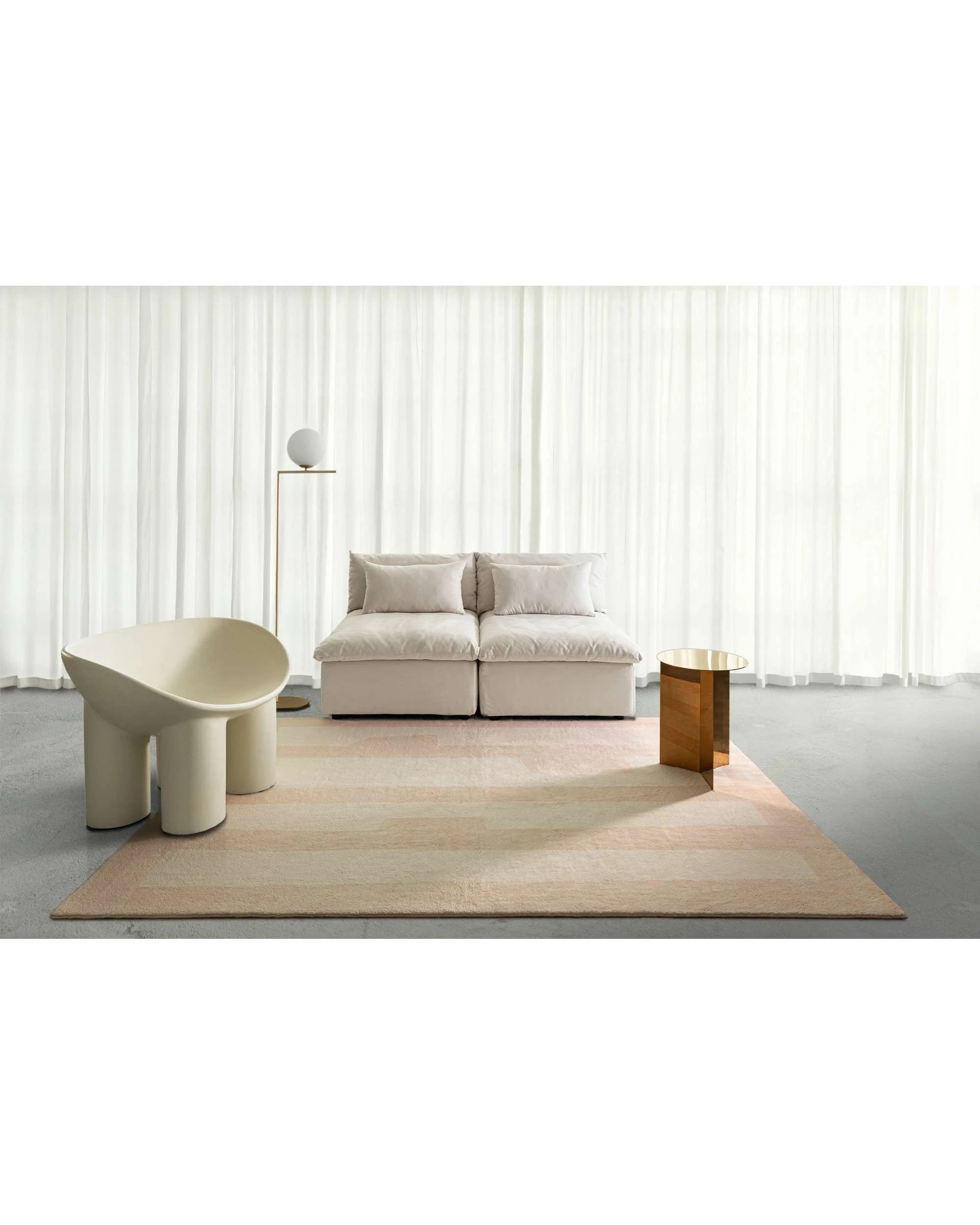 2 Loopsie Bellerose Printed Washable Rug-330cm x 240cm - Beige, 2 of 8