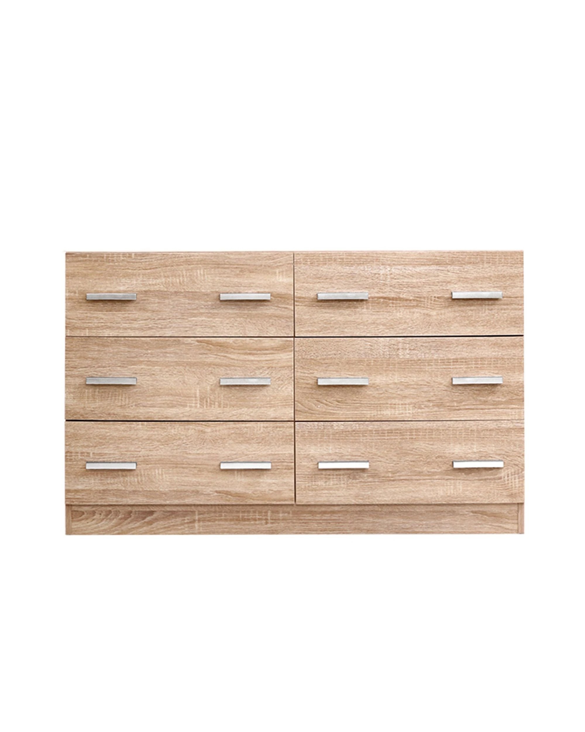 3 Artiss 6 Chest of Drawers - Natural, 3 of 8