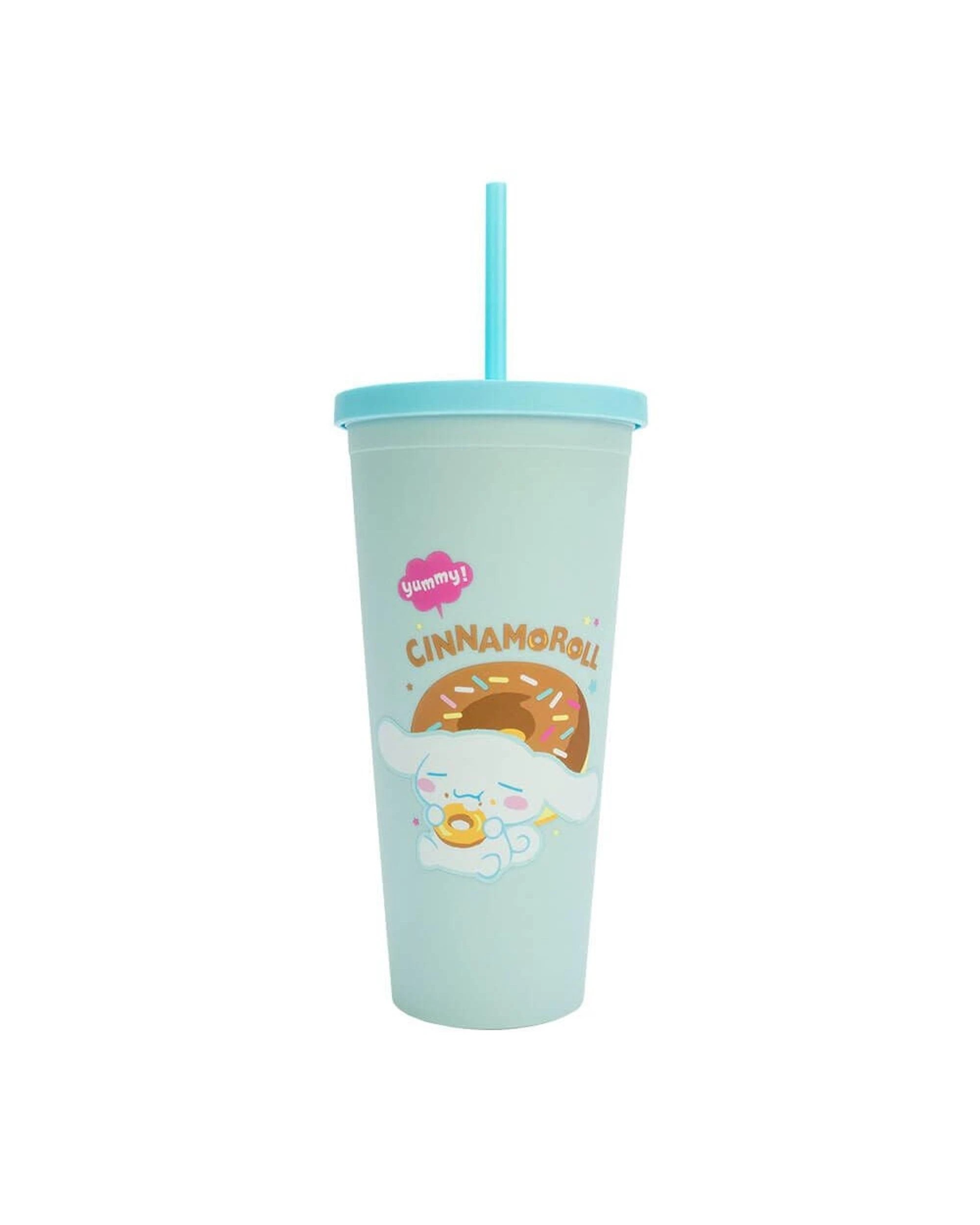 1 Sanrio Hello Kitty and Friends Cinnamoroll Cup with Straw - Blue, 1 of 4