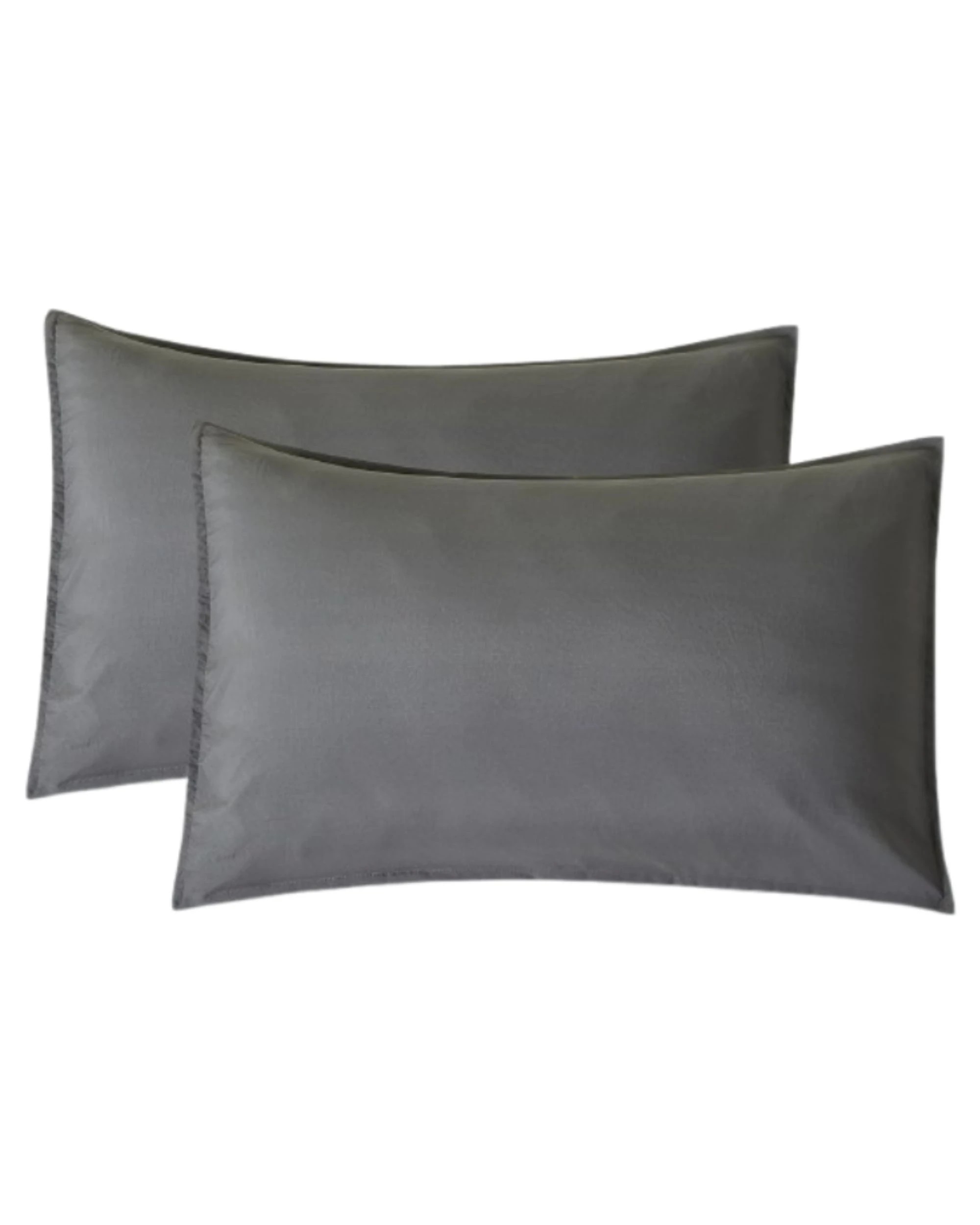 7 CleverPolly 100% Vintage Washed Microfibre Sheet Set - Super King Bed - Grey, 7 of 7