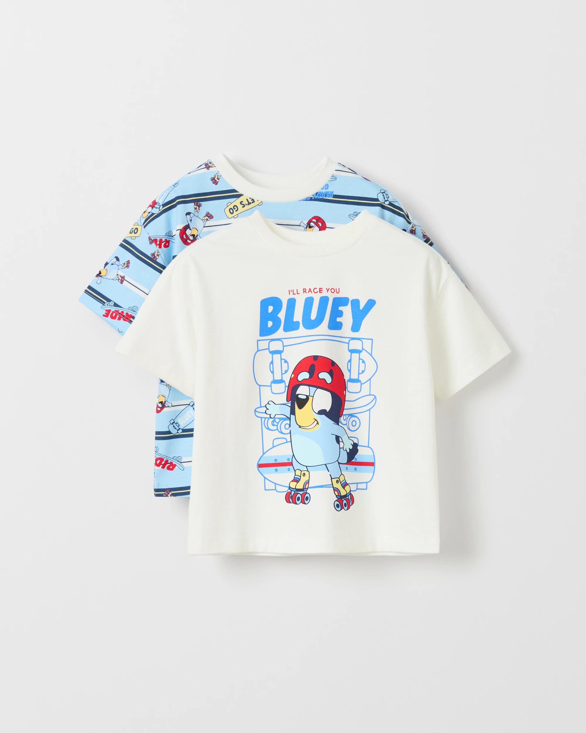 1 Bluey Australian Cotton 2 Pack T-Shirts MULTI, 1 of 3