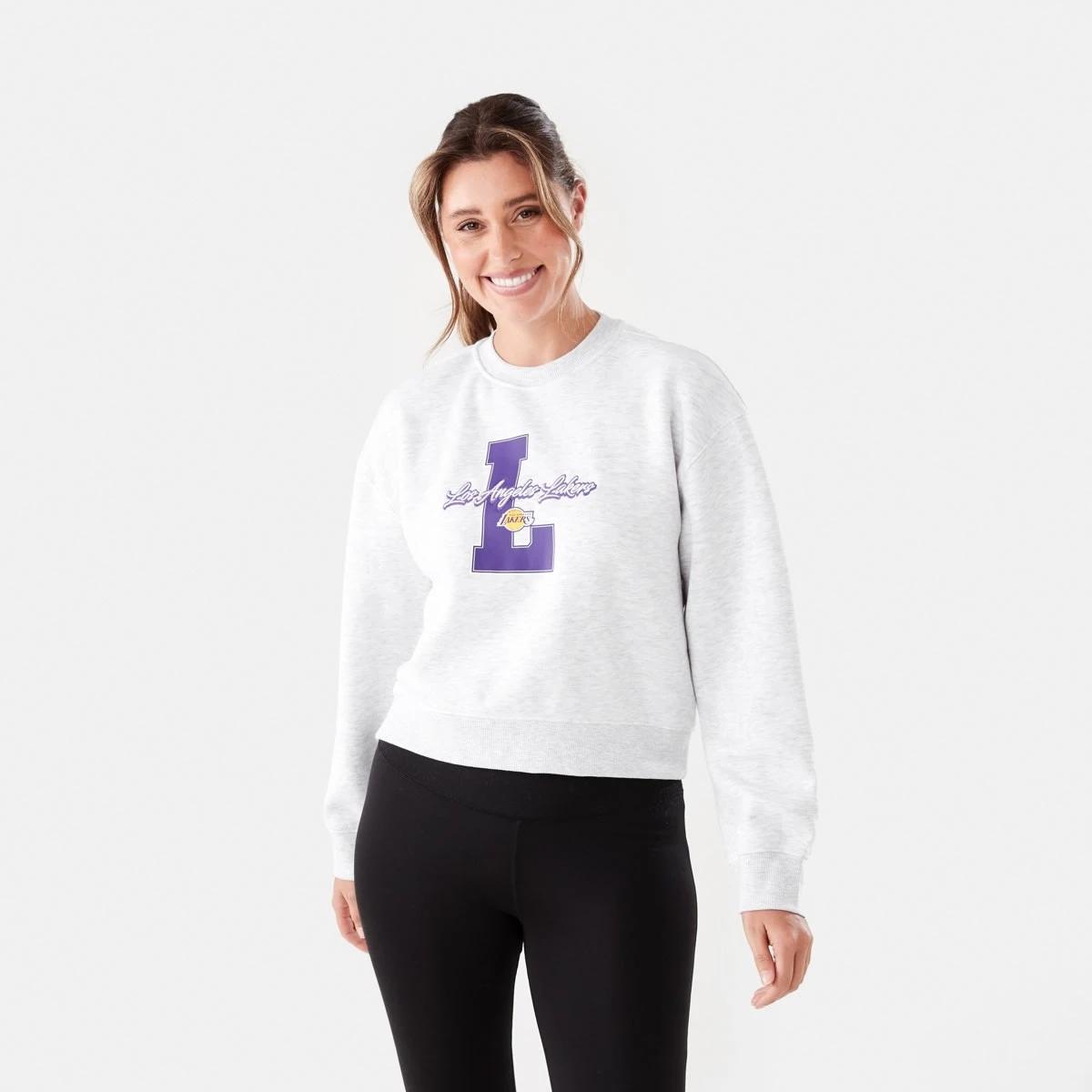 1 Official NBA Adult Lounge Crew Neck Pullover Lkrs 7c3y, 1 of 5