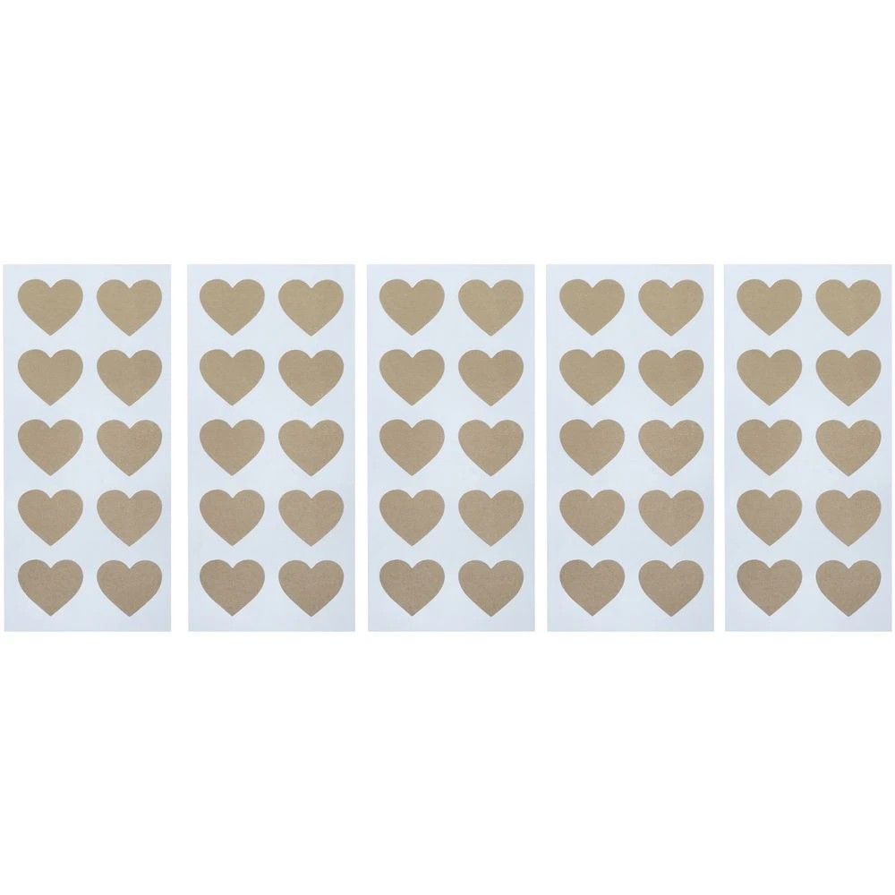2 Born Envelope Seals 50 Pack Gold Heart, 2 of 2