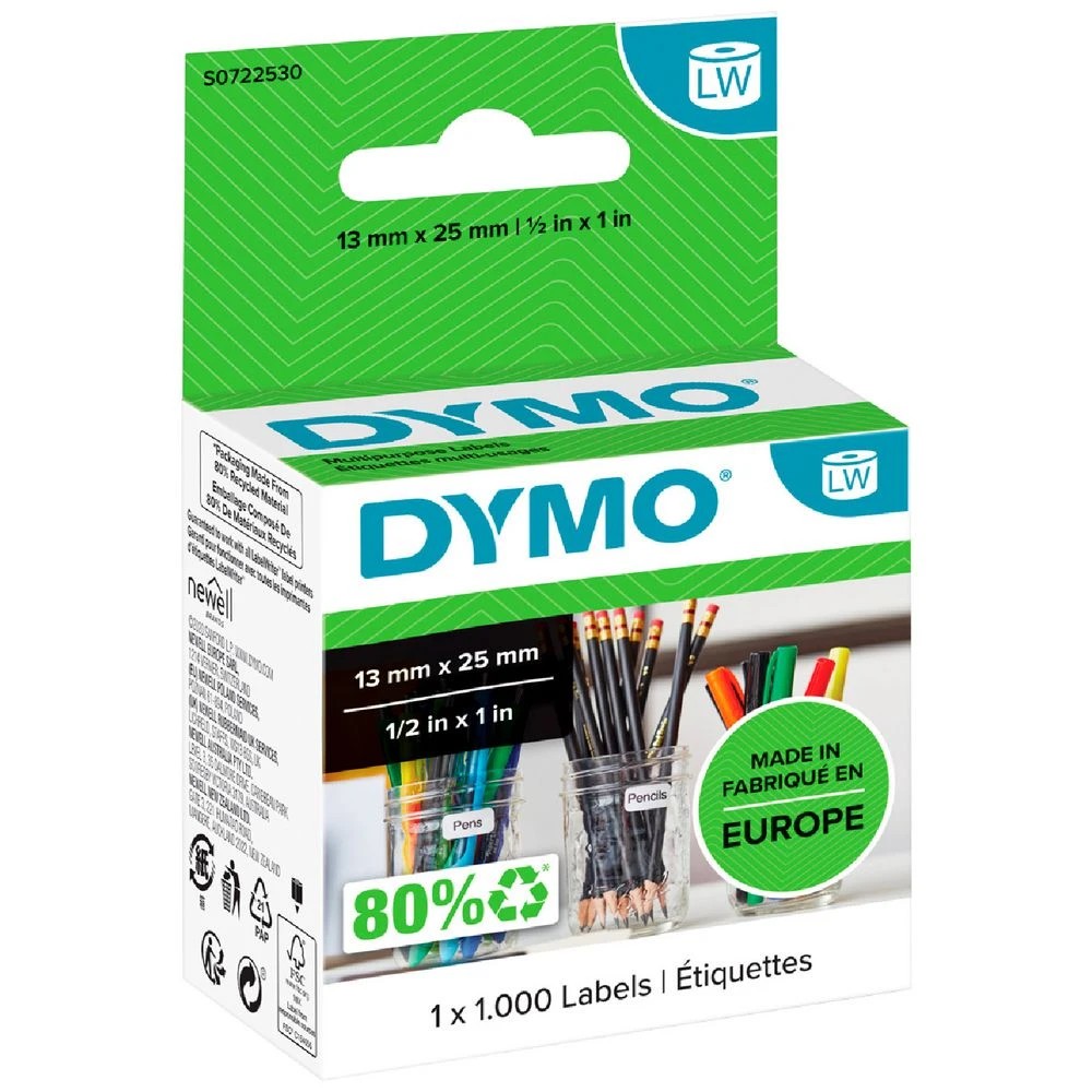 1 DYMO LabelWriter Multi-purpose Labels 13 x 25mm, 1 of 2