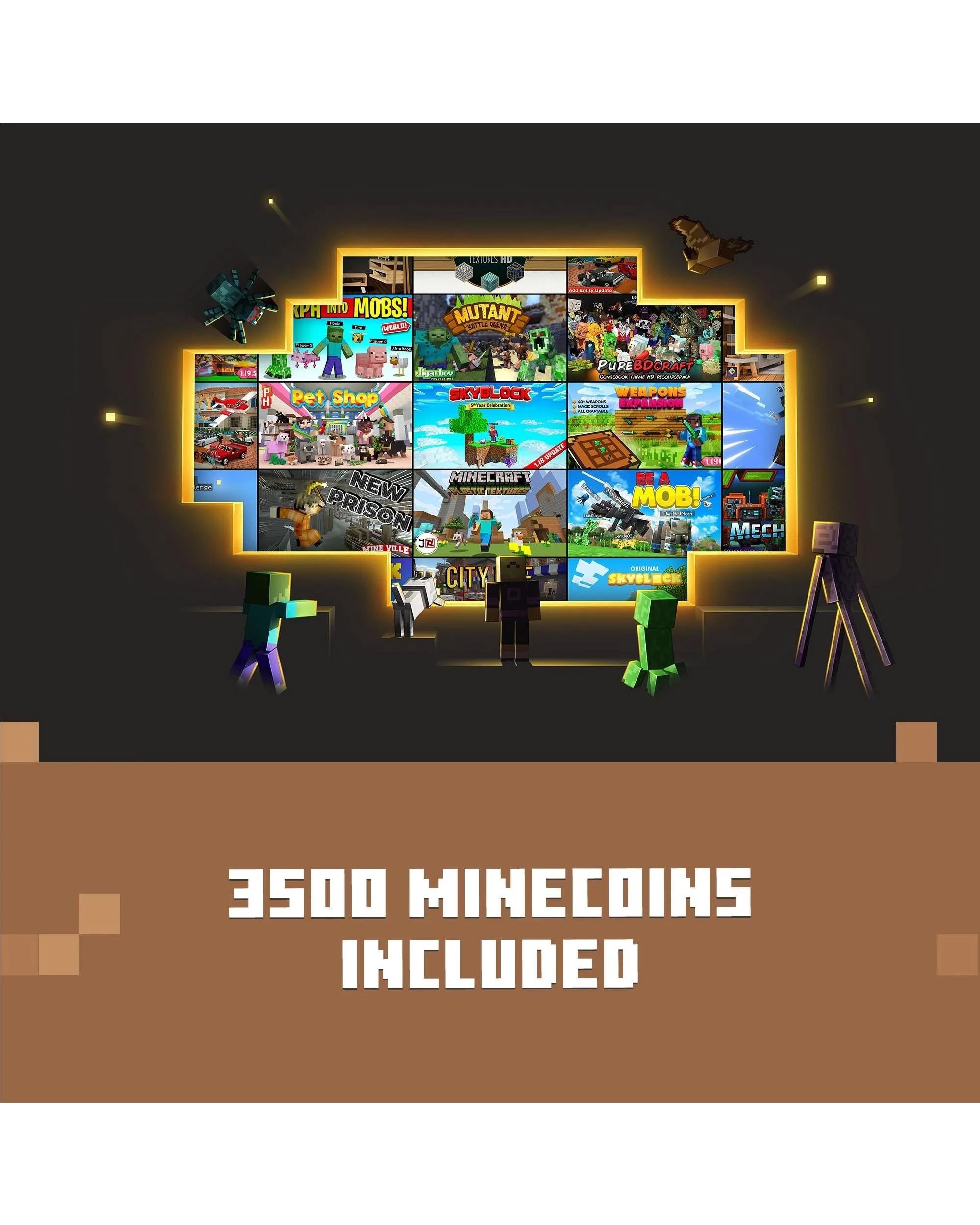 3 Mojang Minecraft + 3500 Minecoins Bundle - Xbox Series X, Xbox One, 3 of 10