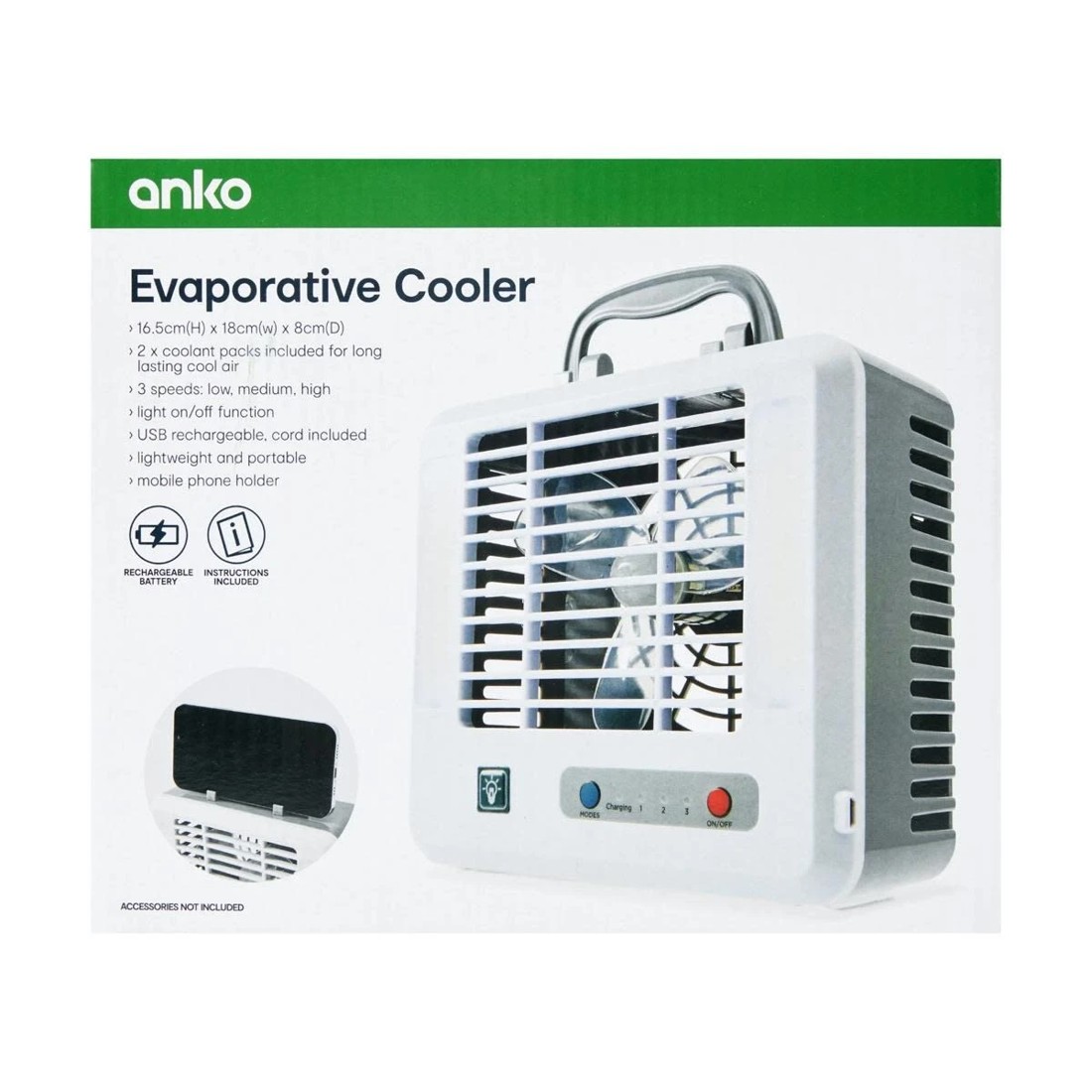 10 Evaporative Cooler - Grey and White, 10 of 10