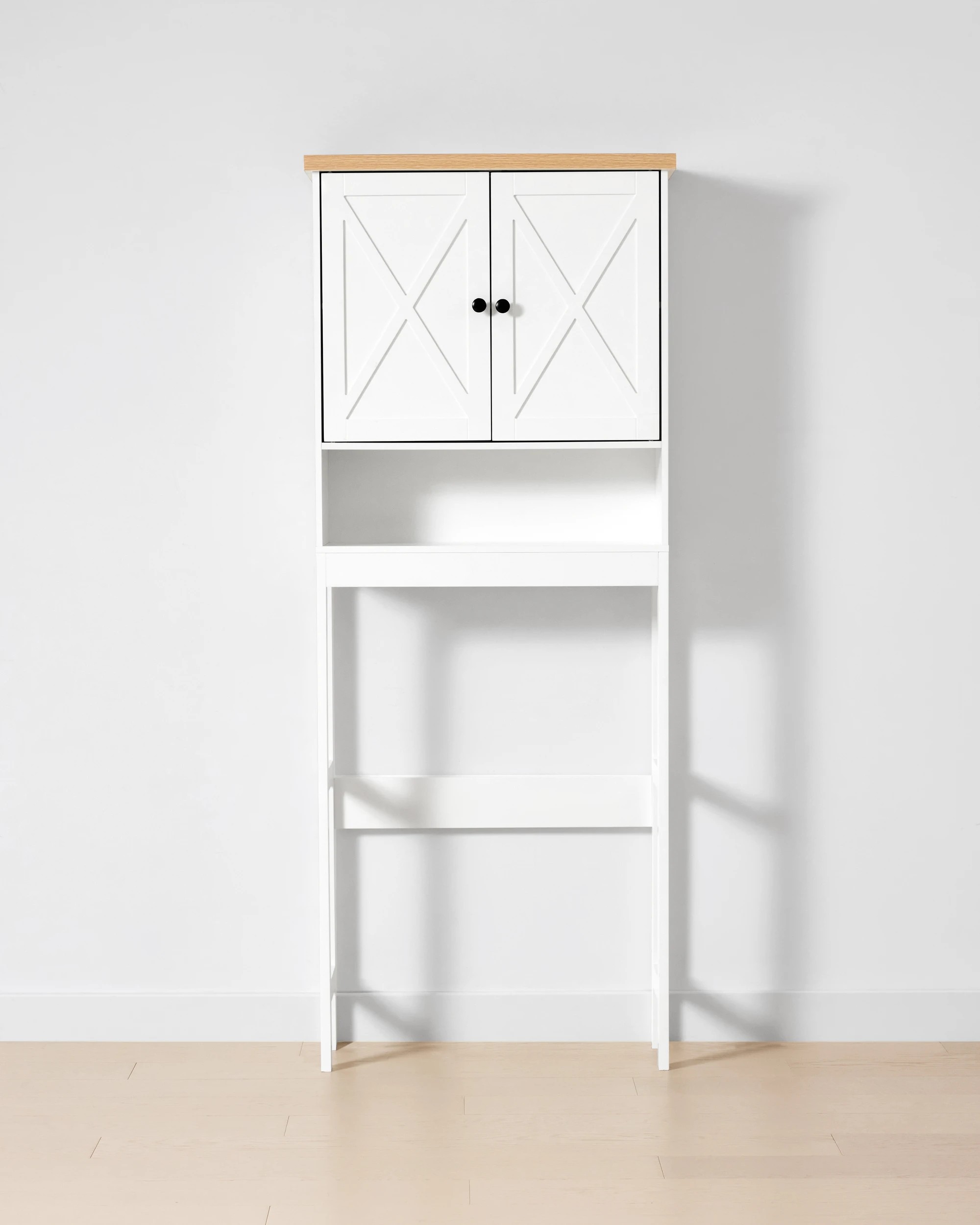 1 Camille 2 Door Cabinet - White, 1 of 7