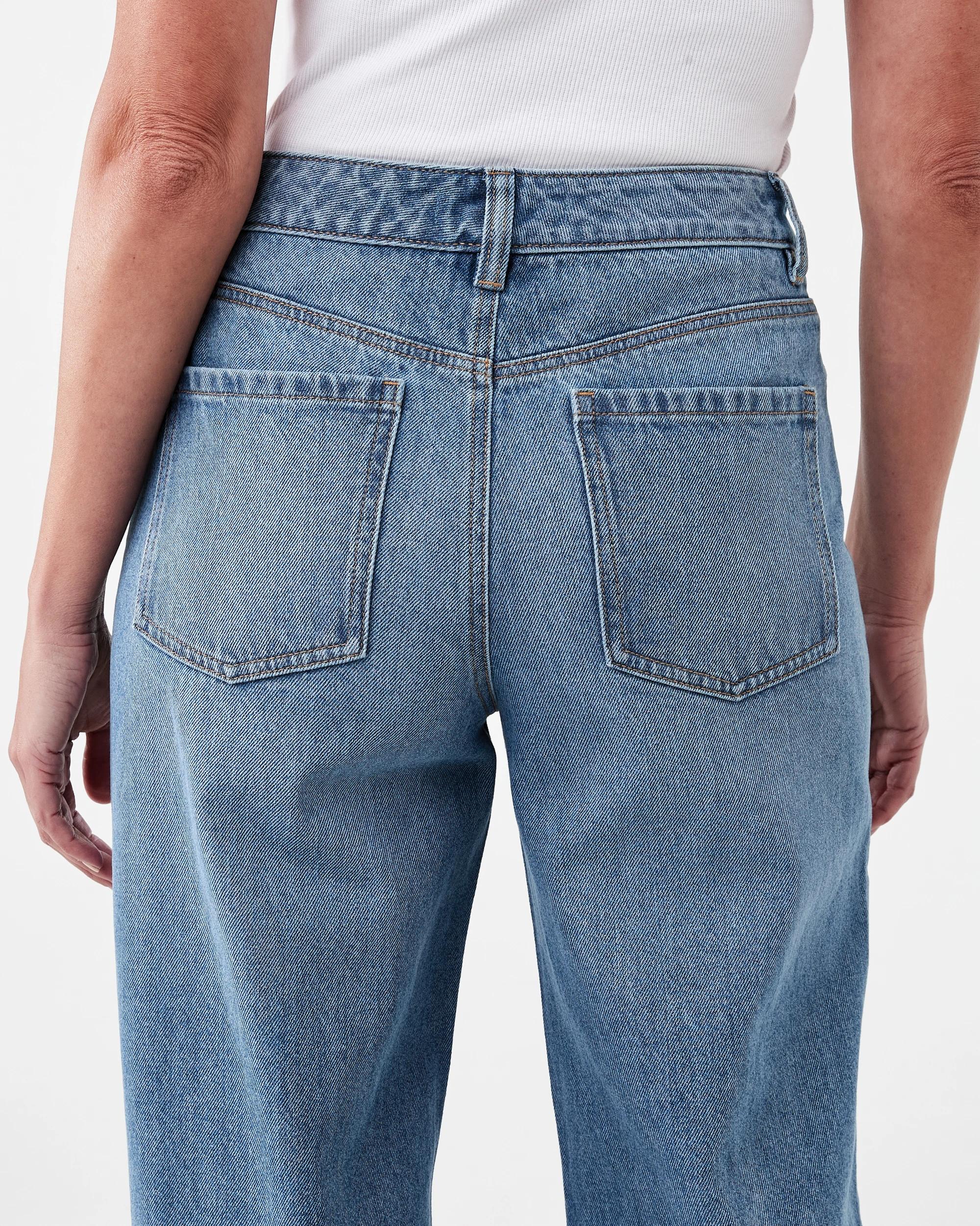 7 Straight Leg Diamante Jeans Mid Wash, 7 of 9