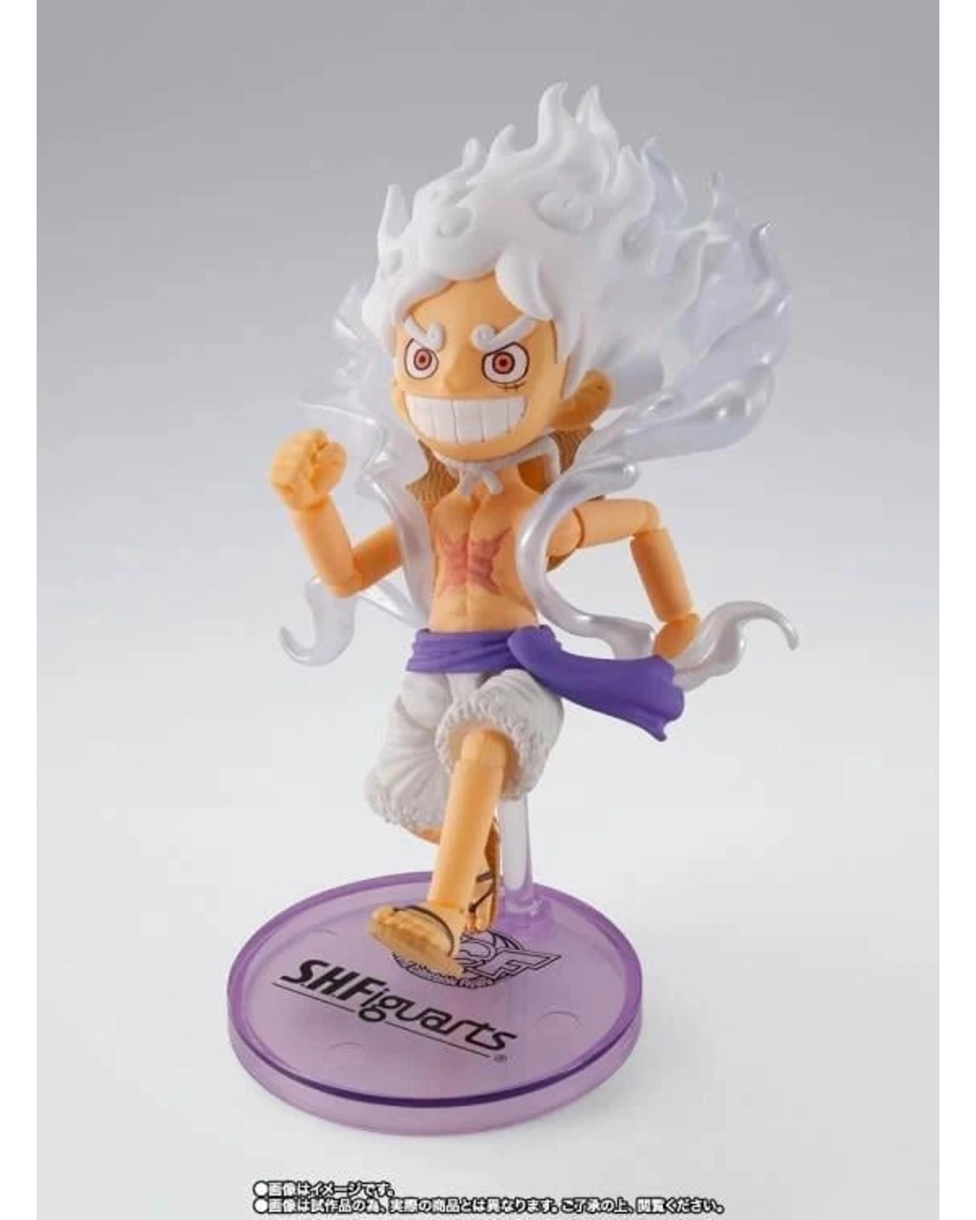 4 Banpresto World Collectable X S.H.Figuarts One Piece Monkey D Luffy Gear 5 Figure, 4 of 7