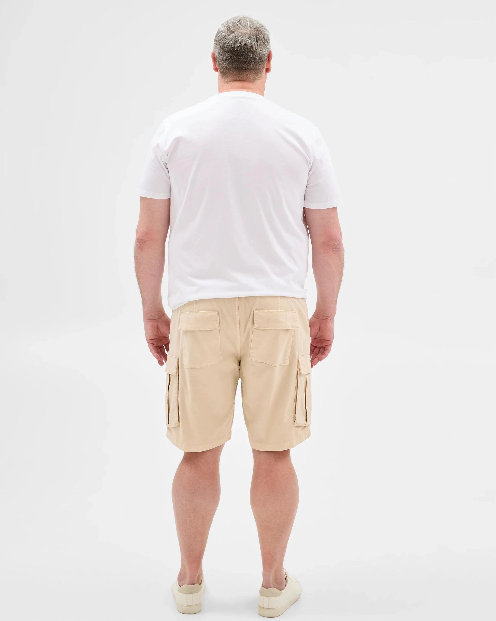 3 Target Man Plus Plus Size Australian Cotton Rich Cargo Shorts STONE, 3 of 6