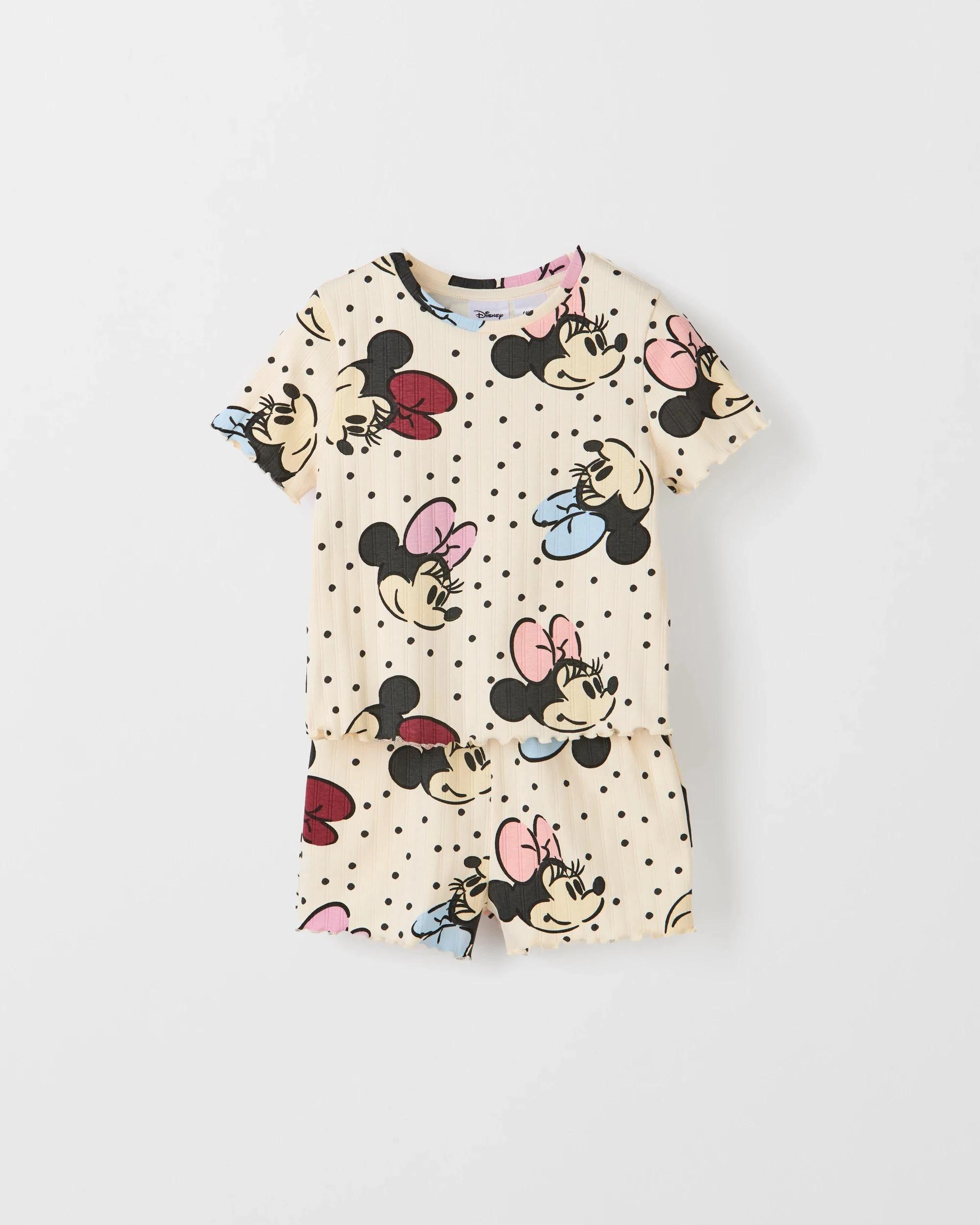 5 Disney Australian Cotton Younger Girls Rib Pyjama Set MINNIE, 5 of 7