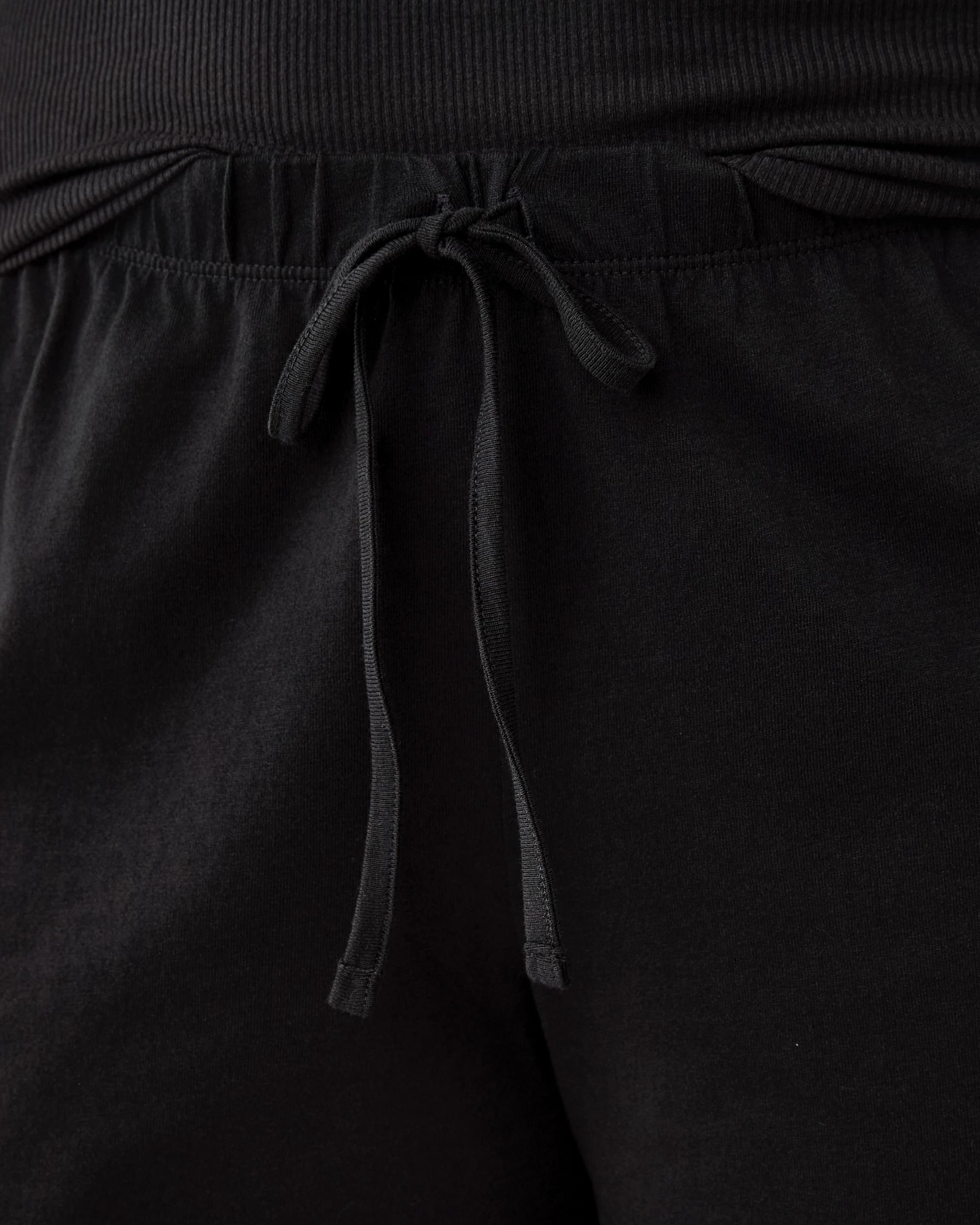 4 Cotton Knit Sleep Shorts BLACK, 4 of 6